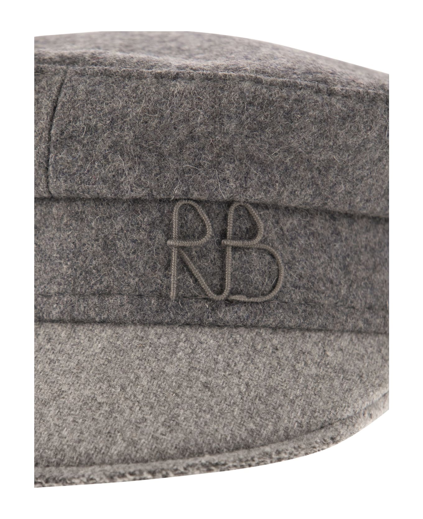 Ruslan Baginskiy Baker Boy - Wool-blend Hat - Grey 帽子