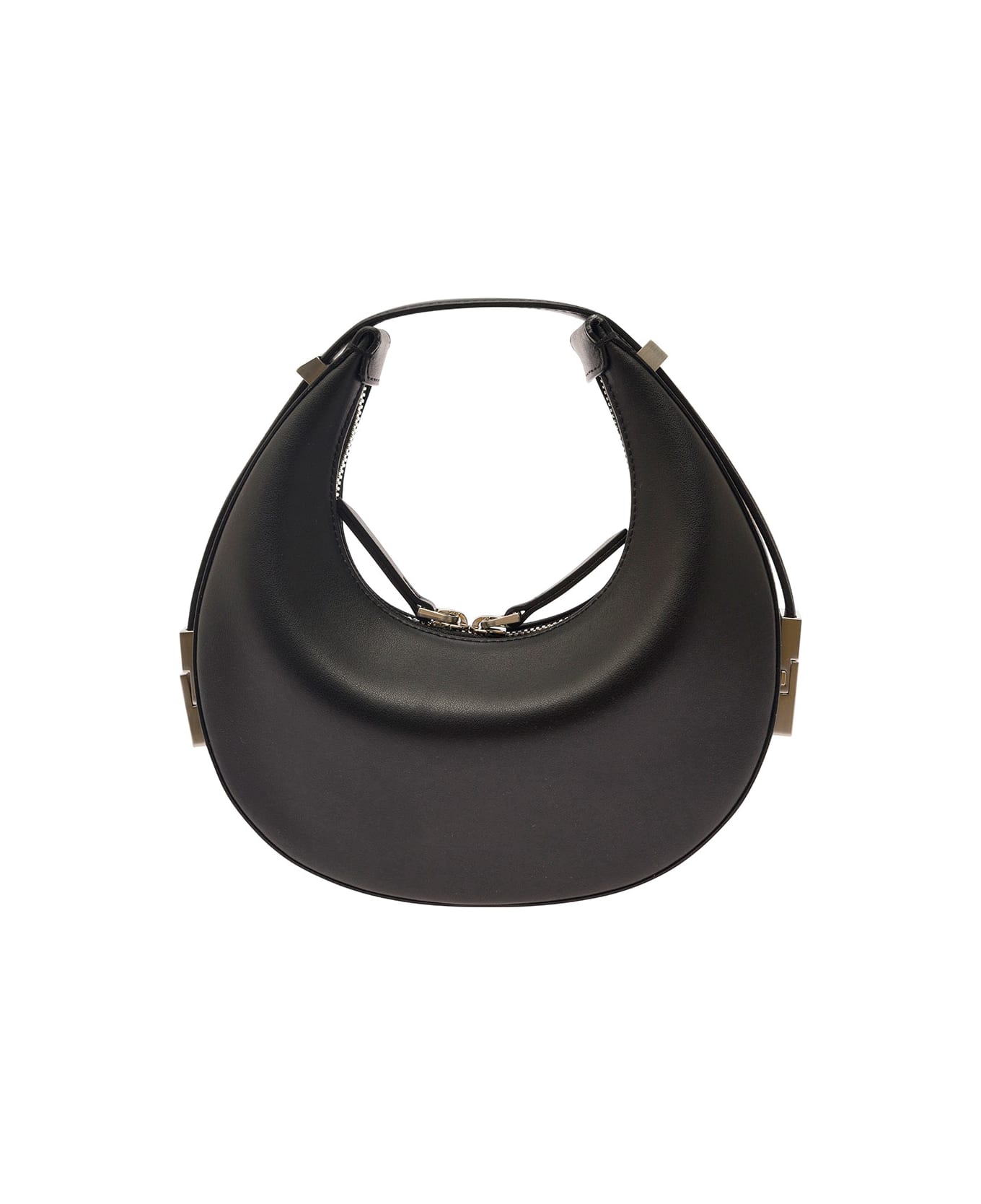 OSOI 'mini Toni' Black Handbag With Engraved Logo In Leather Woman - Black