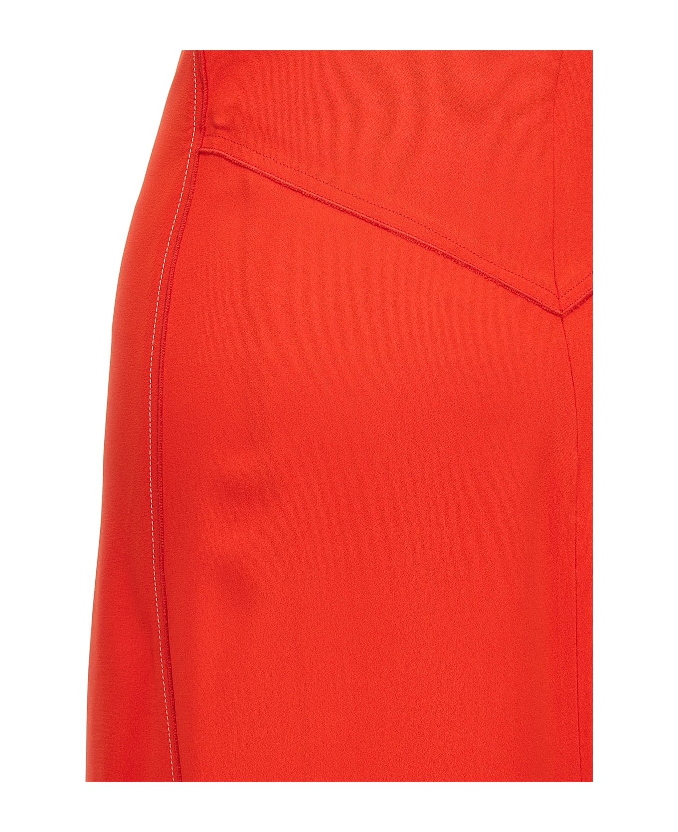 Victoria Beckham 
gathered Waist Midi
 Dress