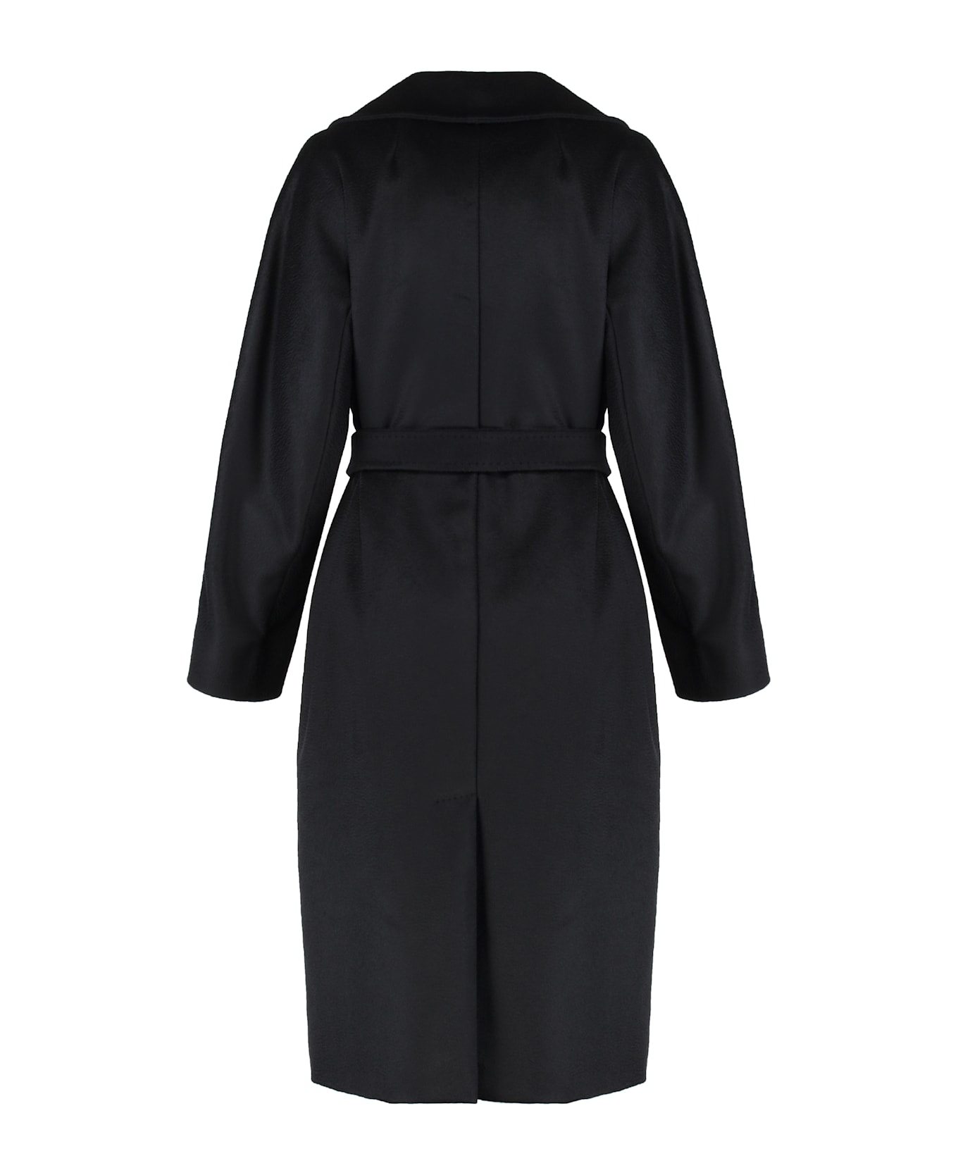Weekend Max Mara Resina Double-breasted Wool Coat - Nero