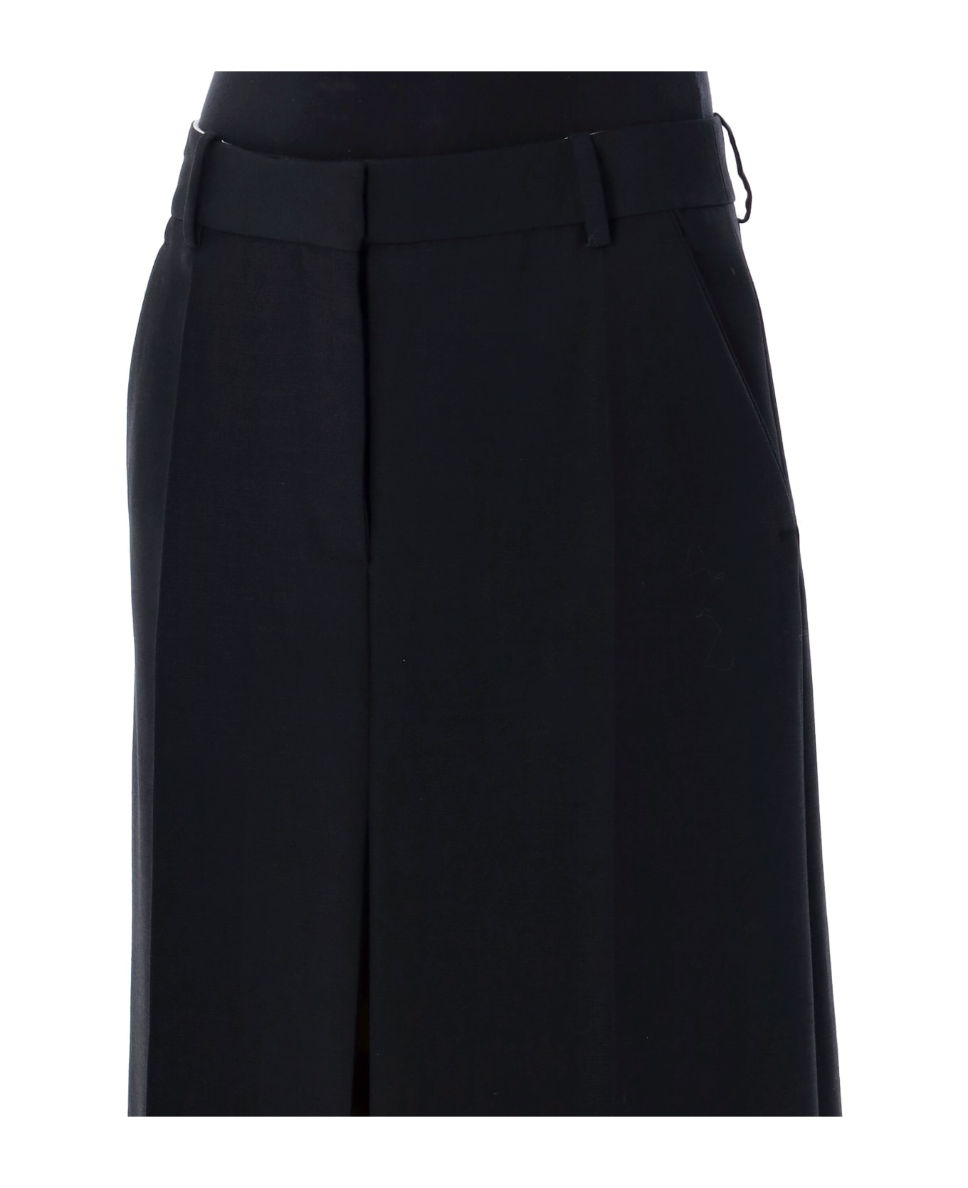 Stella McCartney Pleated Maxi Skirt - BLACK
