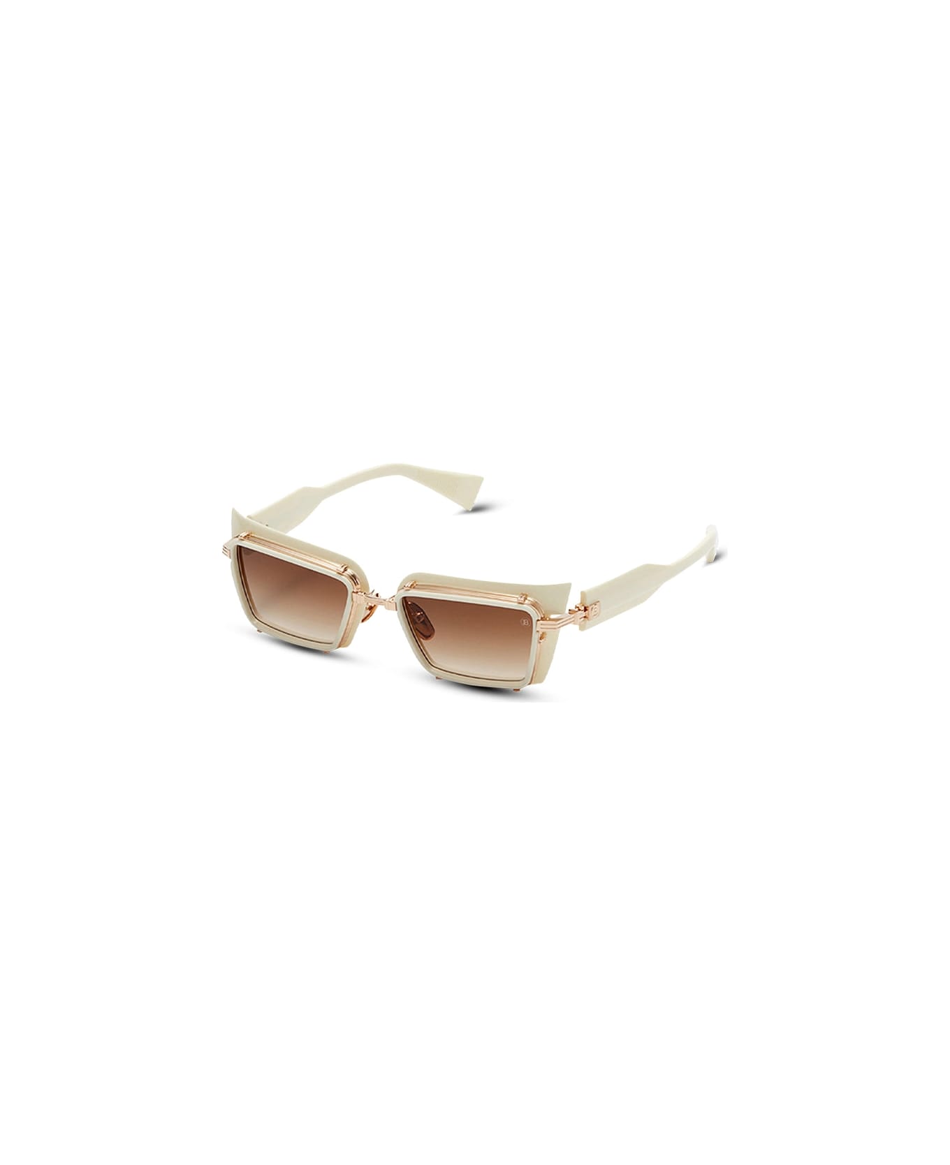 Balmain Admirable - White / Gold Sunglasses Les Sunglasses Les - gold, white
