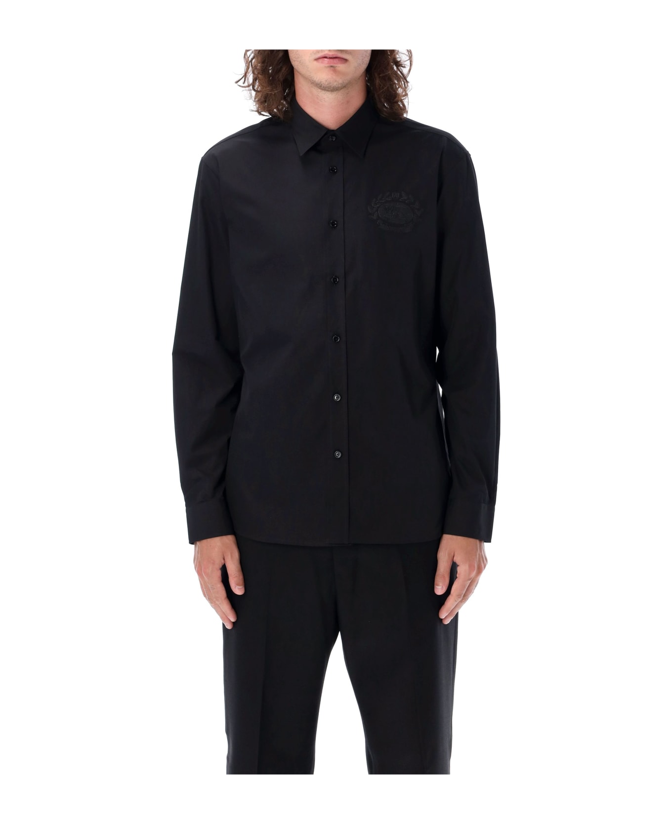 Burberry London Ekd Cotton Shirt - BLACK