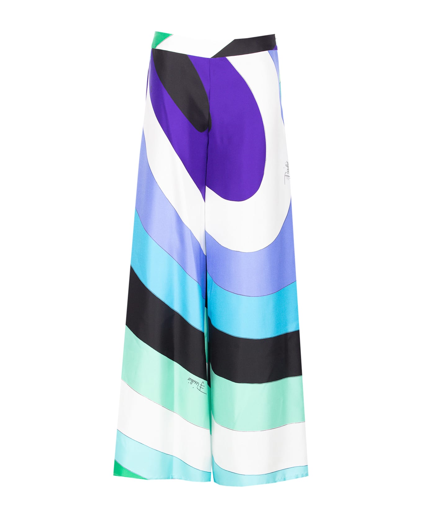 Pucci Maddalena Print Pants - MultiColour