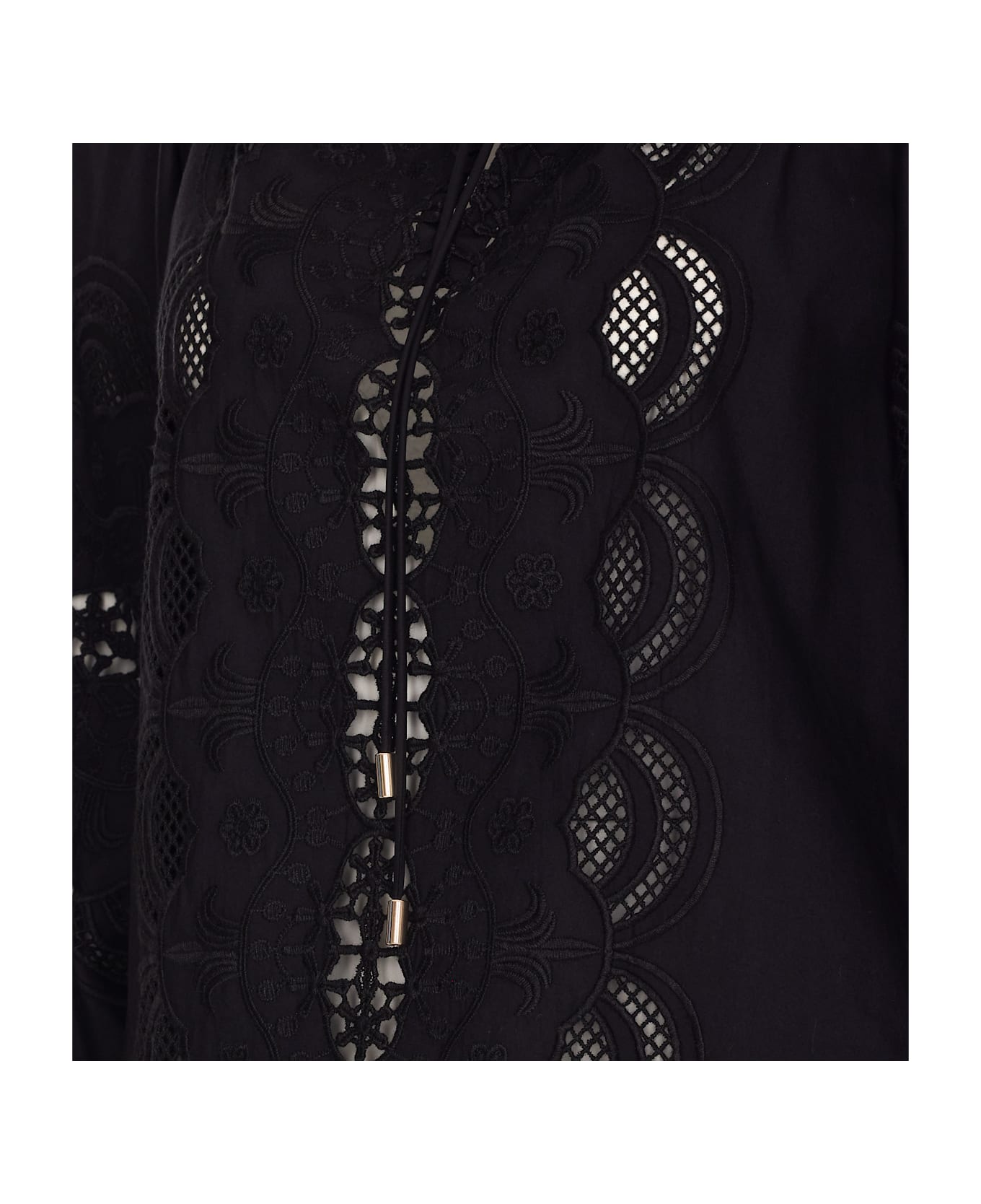 Liu-Jo Embroidered Blouse - Black