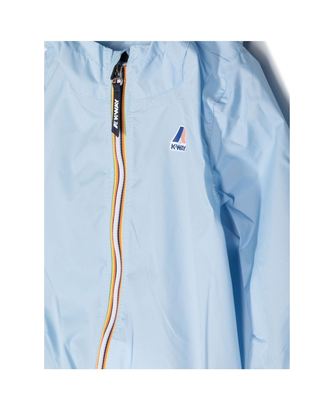 K-Way Giubbino Con Logo - Light blue コート＆ジャケット
