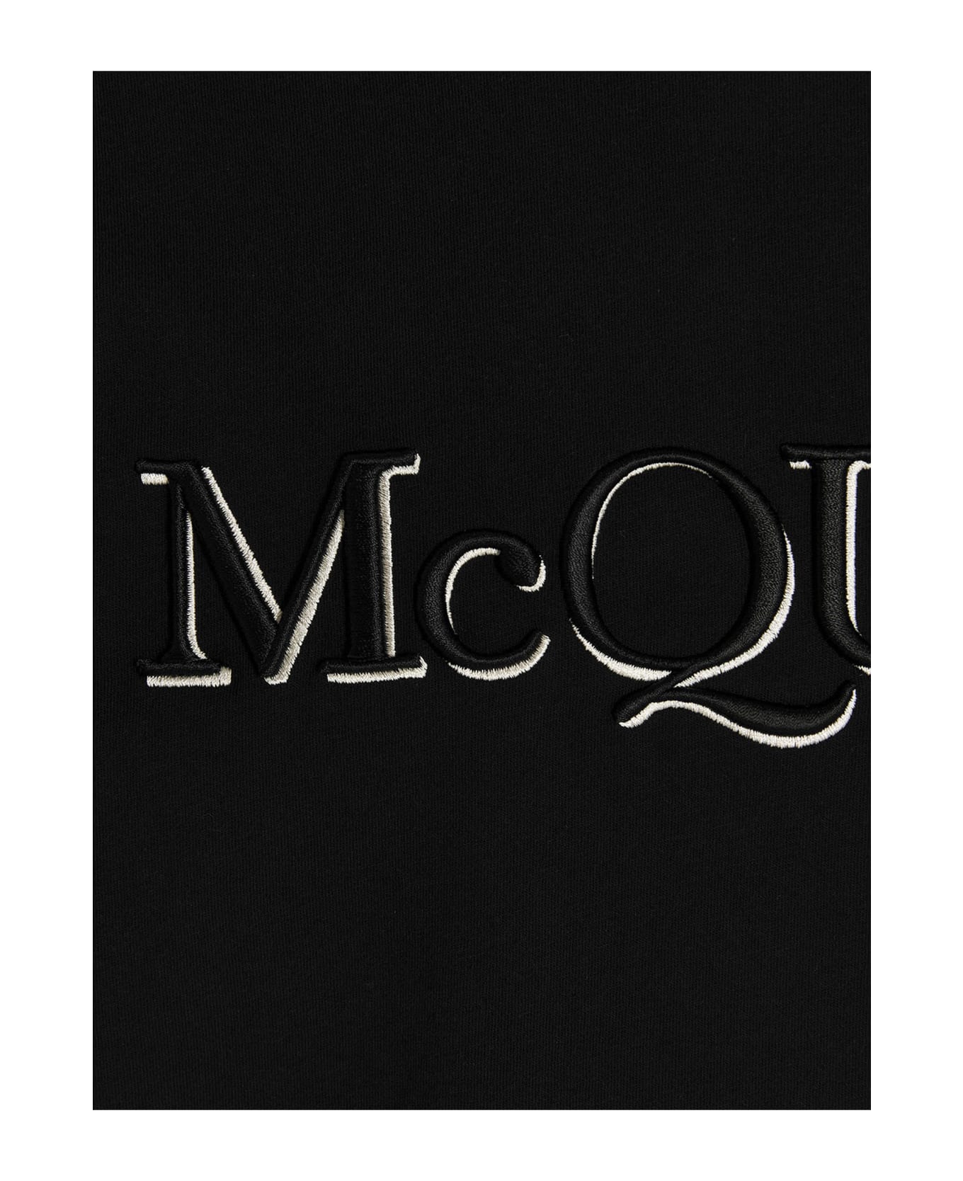 Alexander McQueen Logo Embroidery T-shirt - Black  
