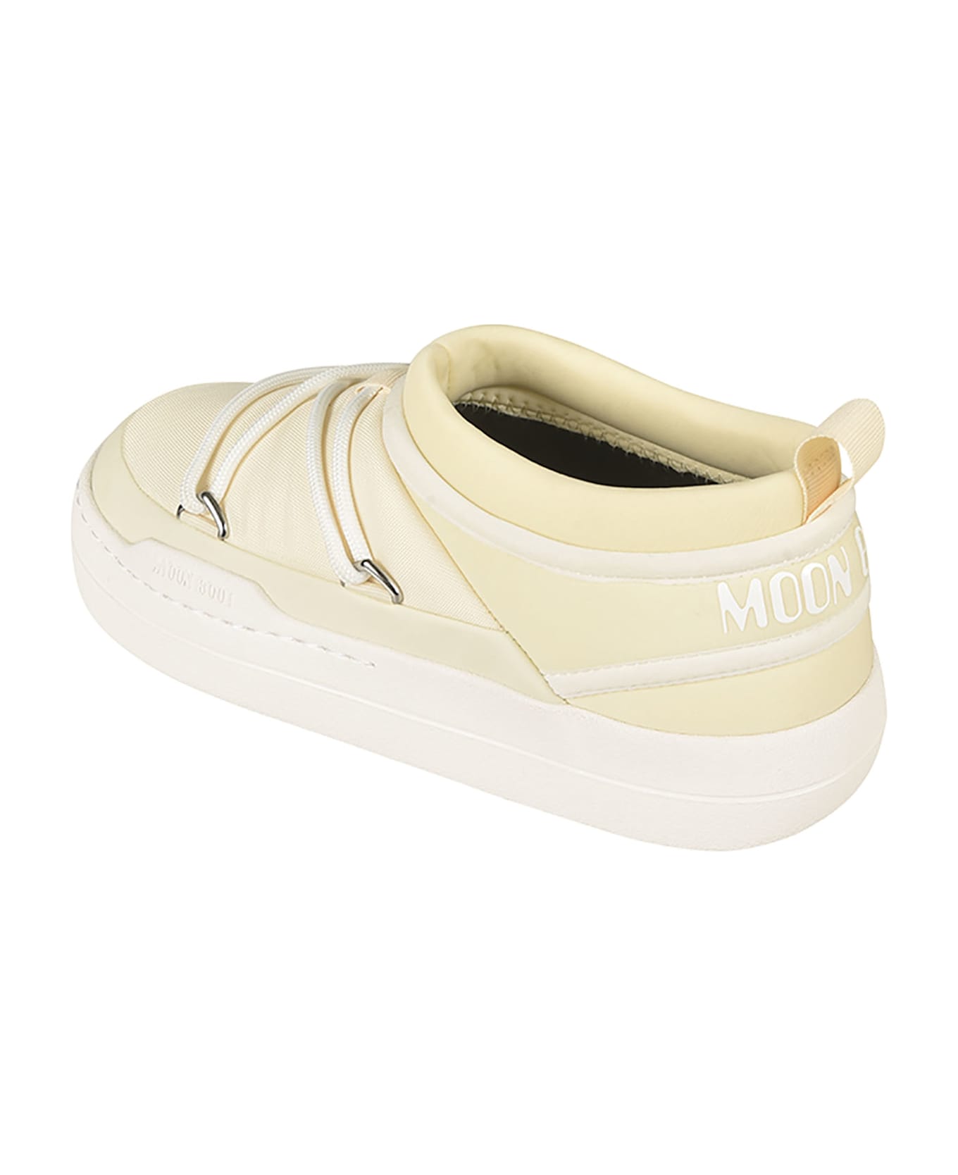 Moon Boot Park Icon Round Toe Sneakers - Cream