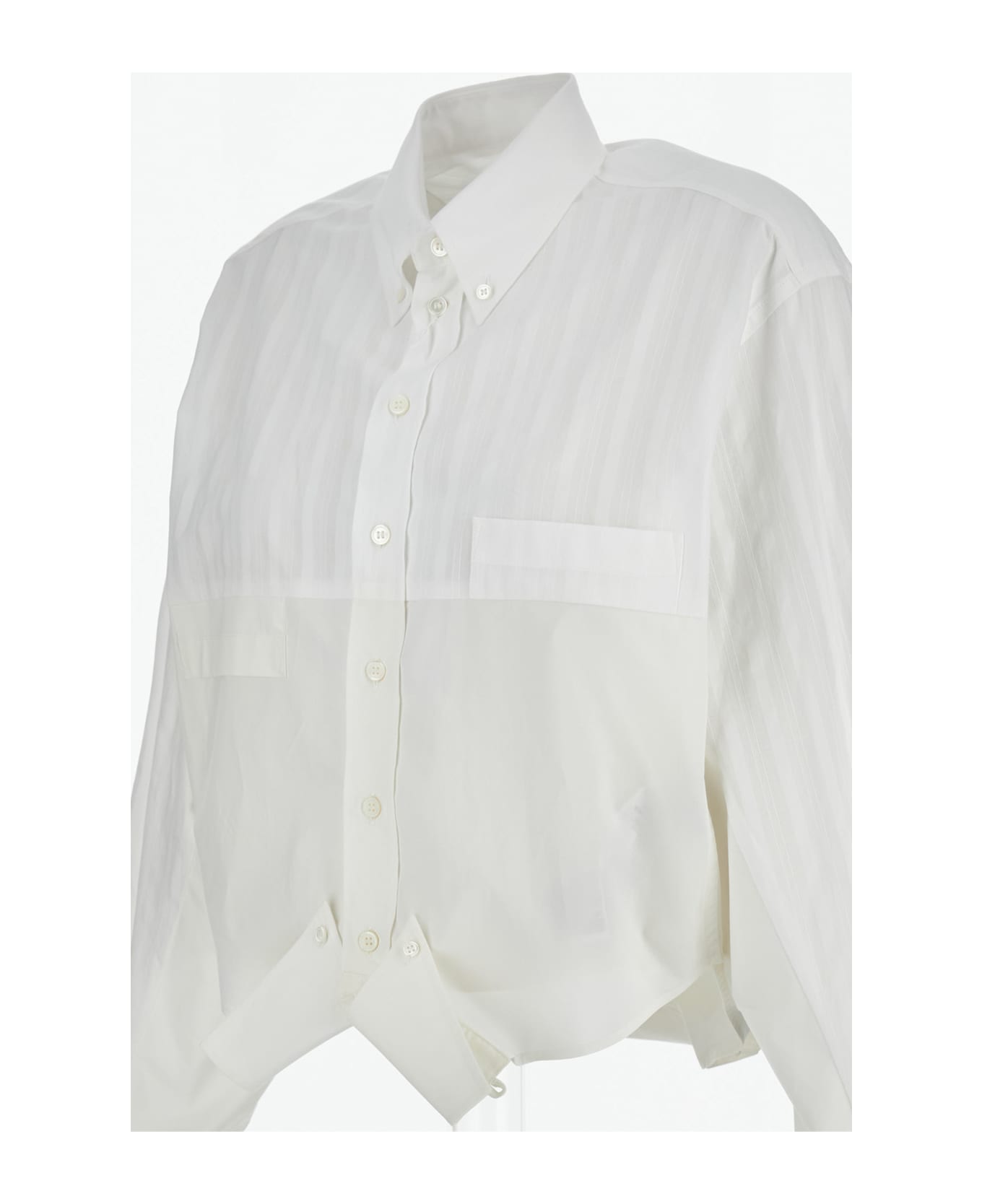MM6 Maison Margiela Asymmetric Shirt - White