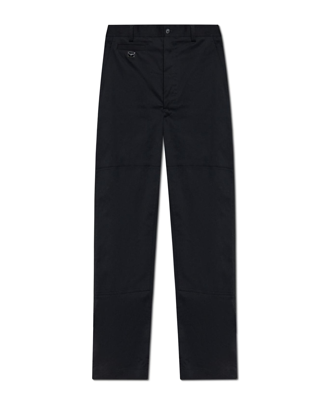 Dolce 
Gabbana Cotton Pants With Stitching - Black ボトムス