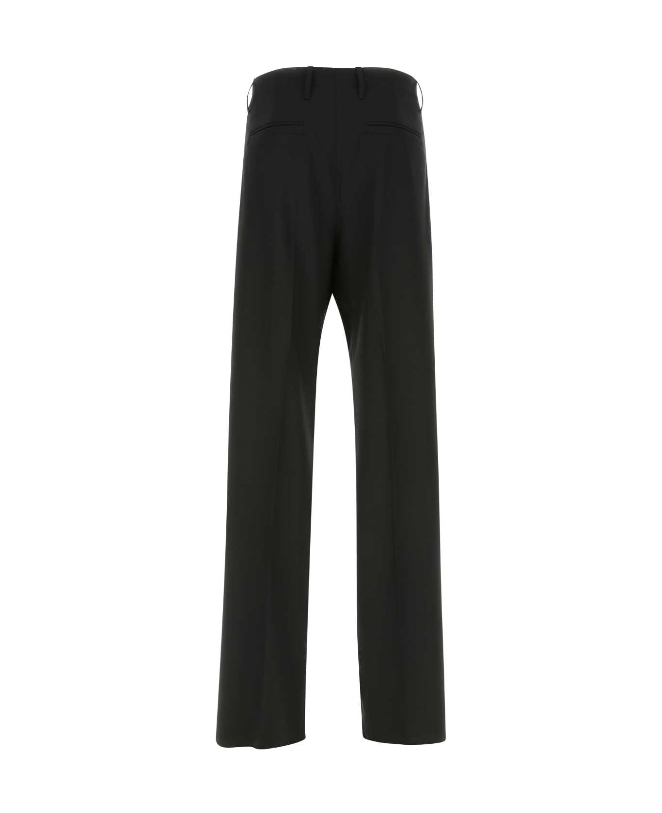 Versace Black Stretch Wool Pant - 1B000 ボトムス