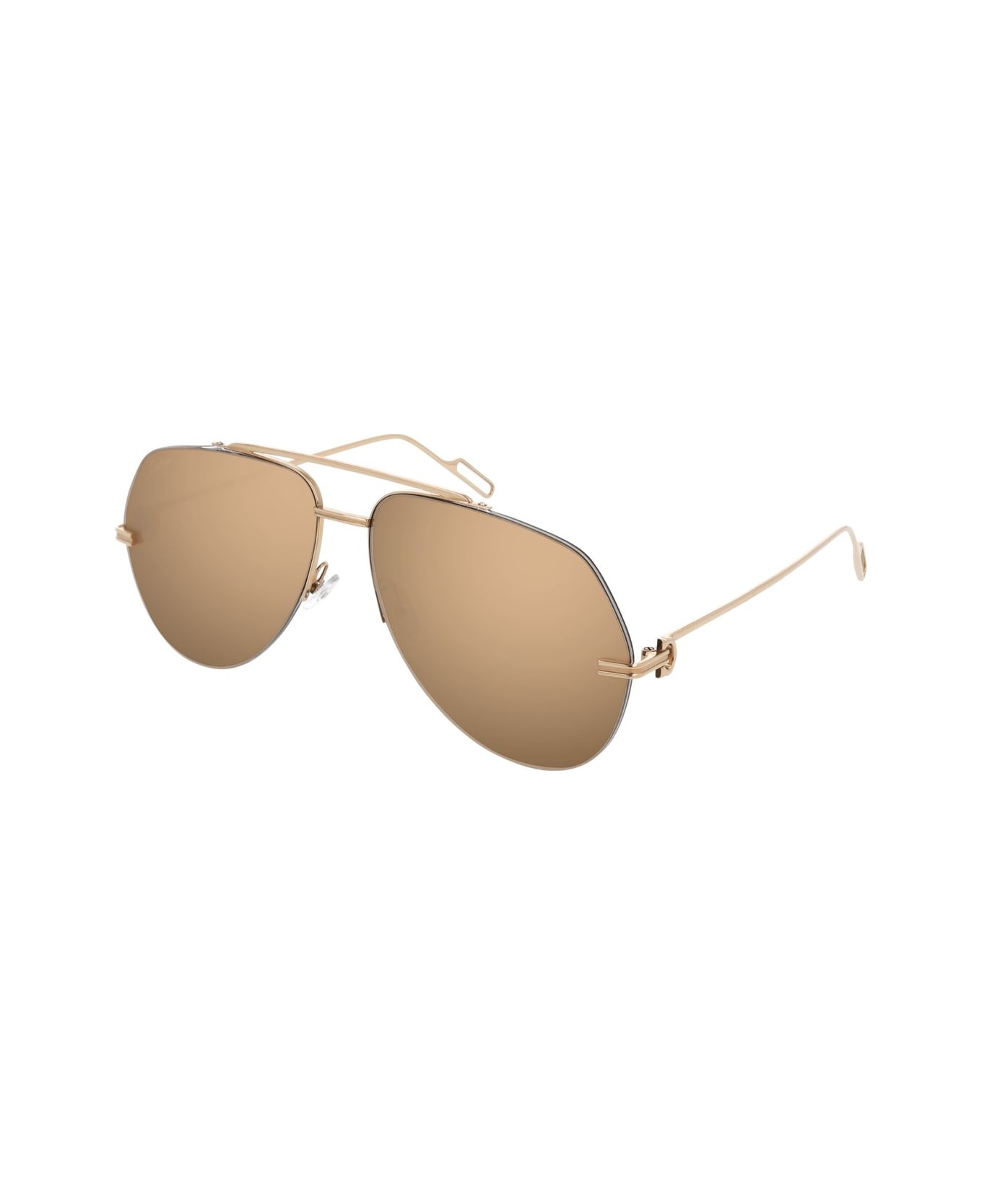 Cartier Eyewear Ct0170s001 Copper Gold Gold - 001 copper gold gold