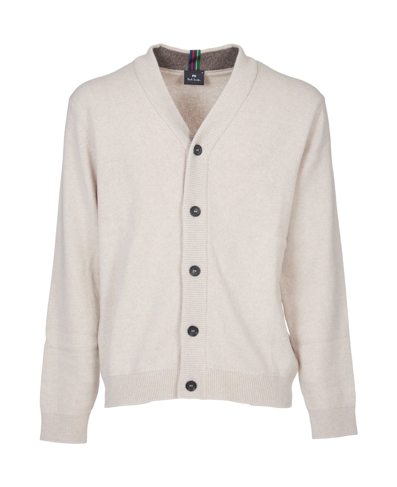 PS by Paul Smith V-neck Knitted Cardigan - Grigio