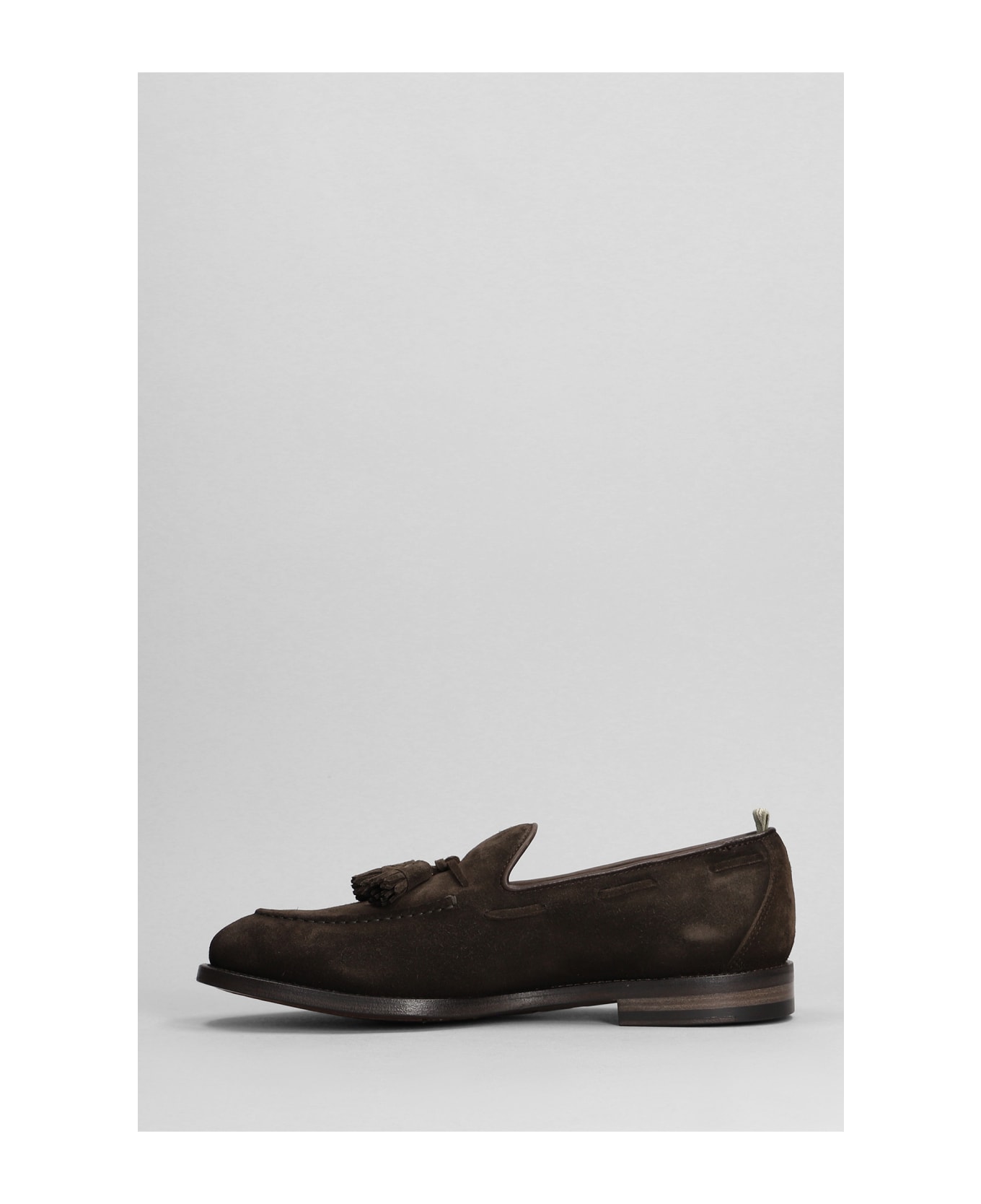 Officine Creative Tulane 004 Loafers In Brown Suede - brown ローファー＆デッキシューズ