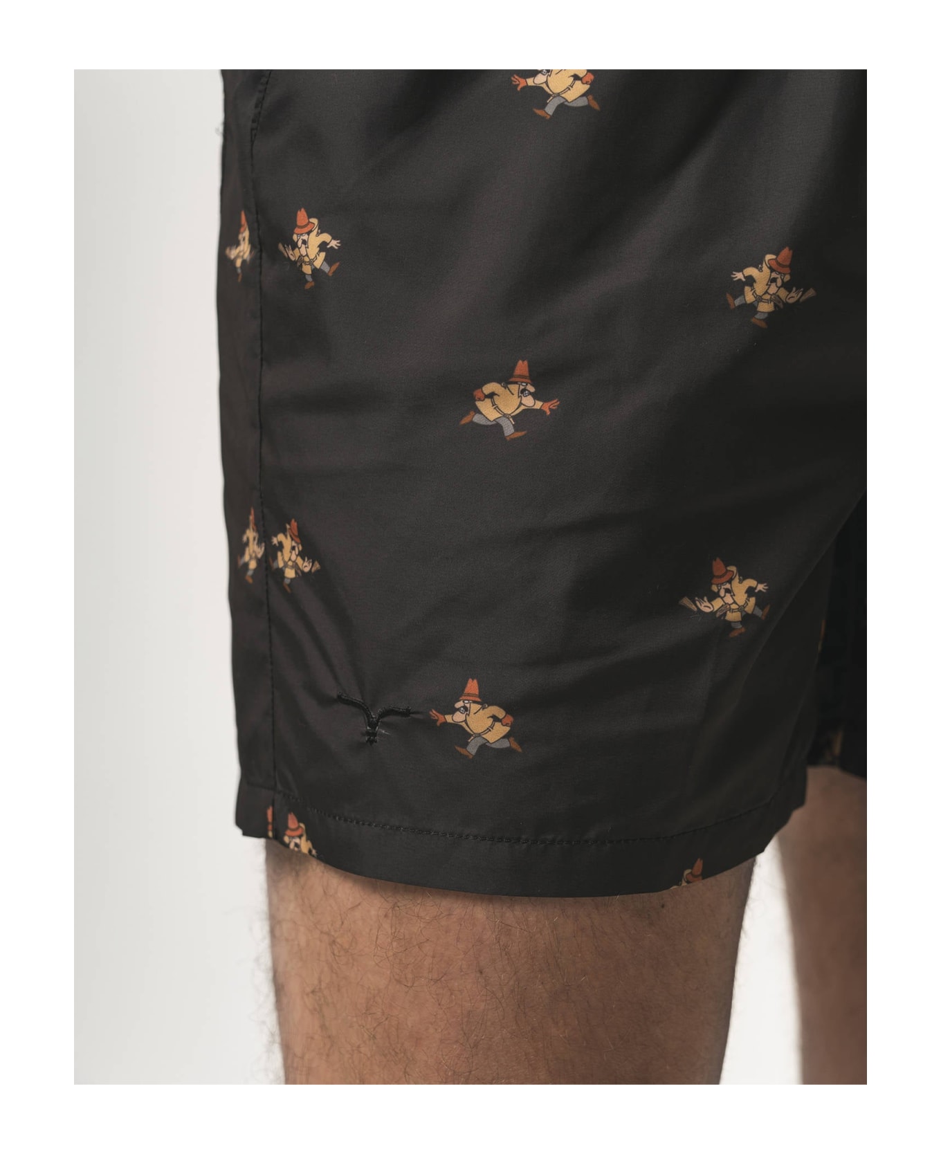Larusmiani Swim Suit Pink Panther Swimming Trunks - Black