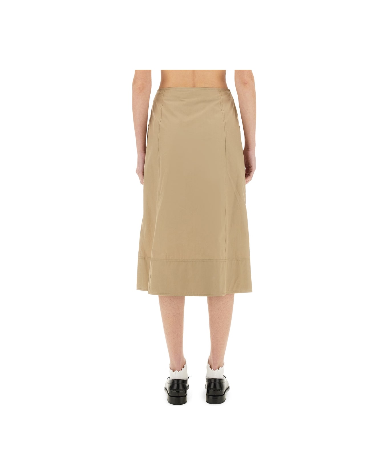 Paul Smith Cotton Skirt - BEIGE