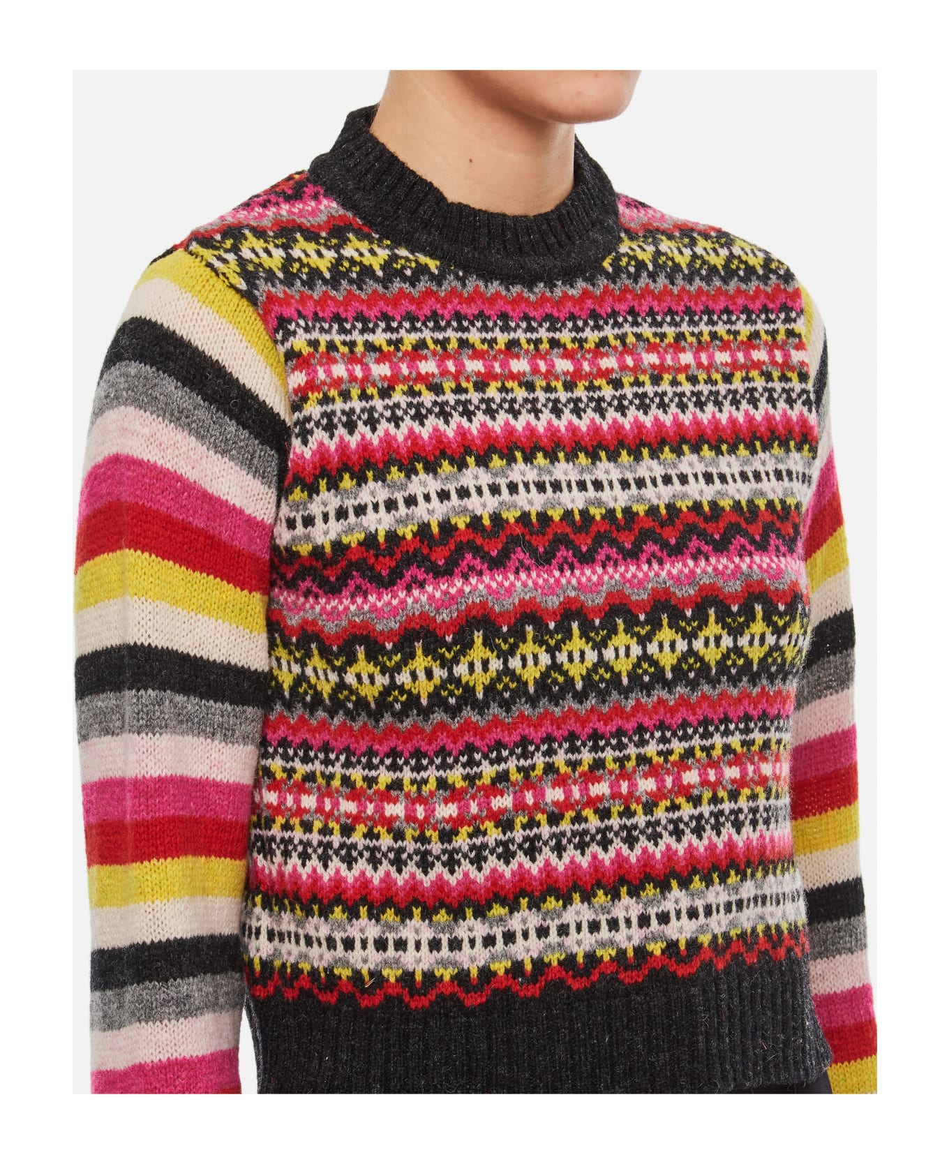 Molly Goddard Charlie Lambswool Crewneck Sweater - MultiColour