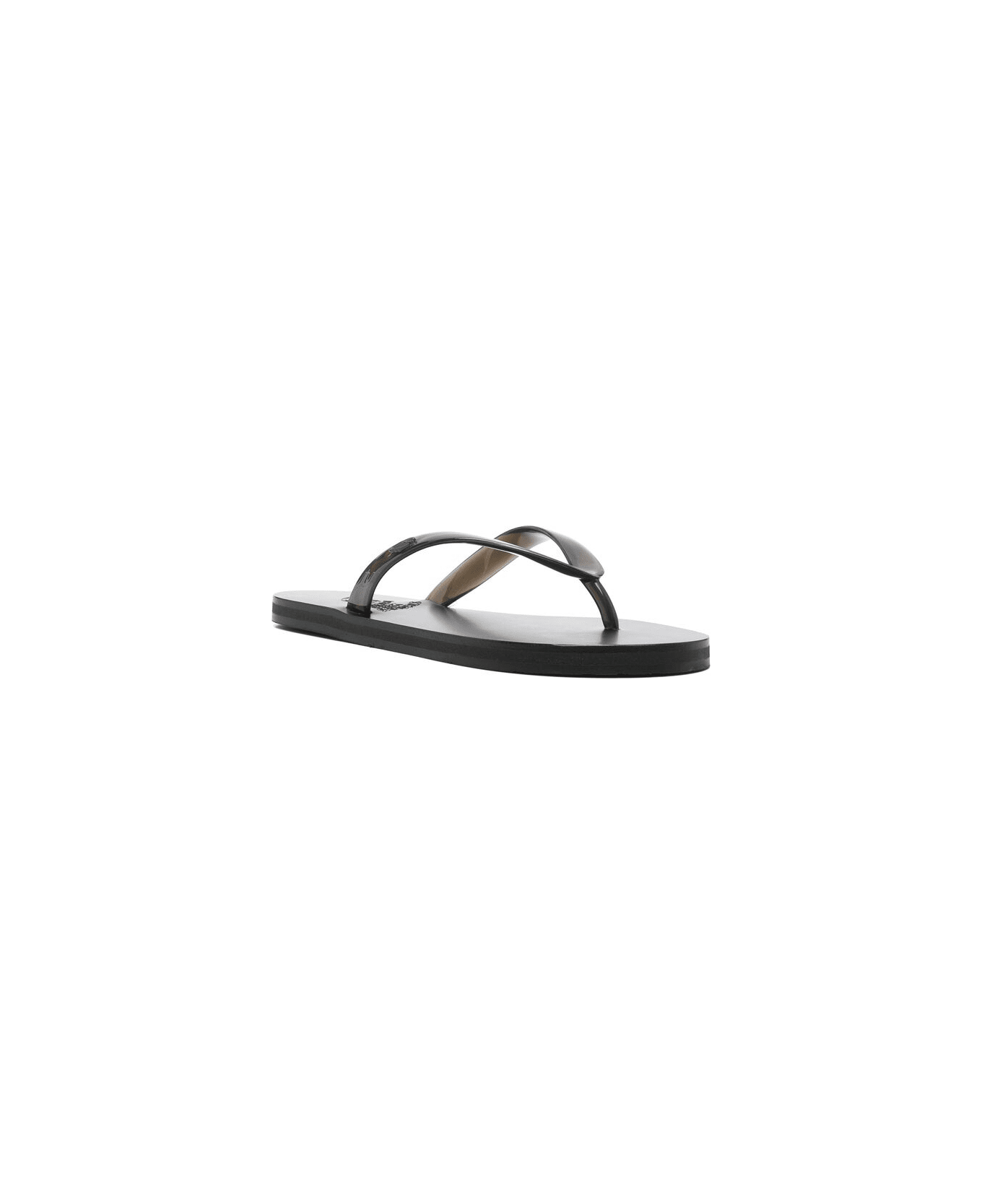 Ancient Greek Sandals Shoes - BLACK