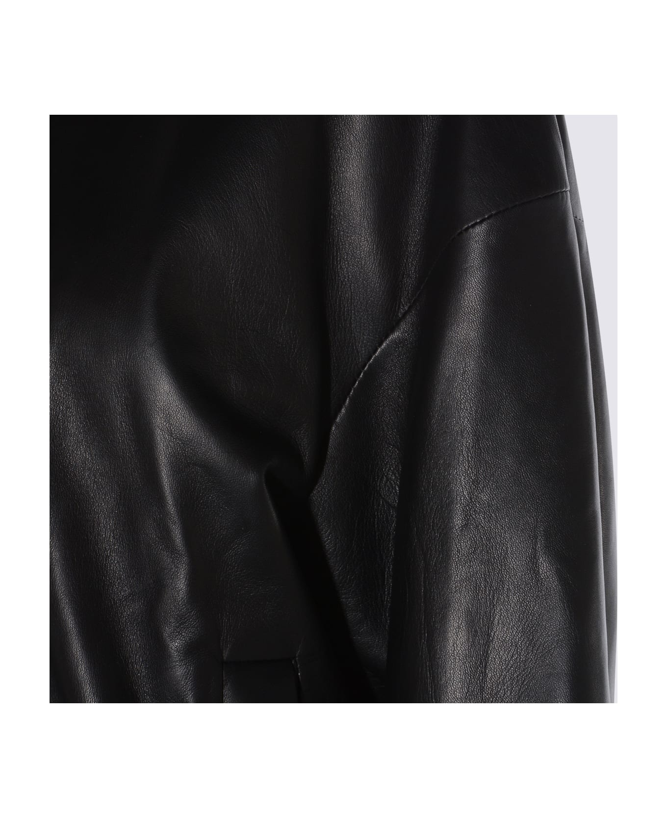 Salvatore Santoro Black Leather Jacket - Grey