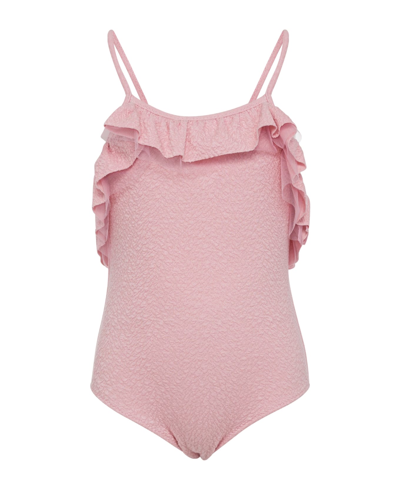 Douuod Swimsuit With Ruffles - Pink