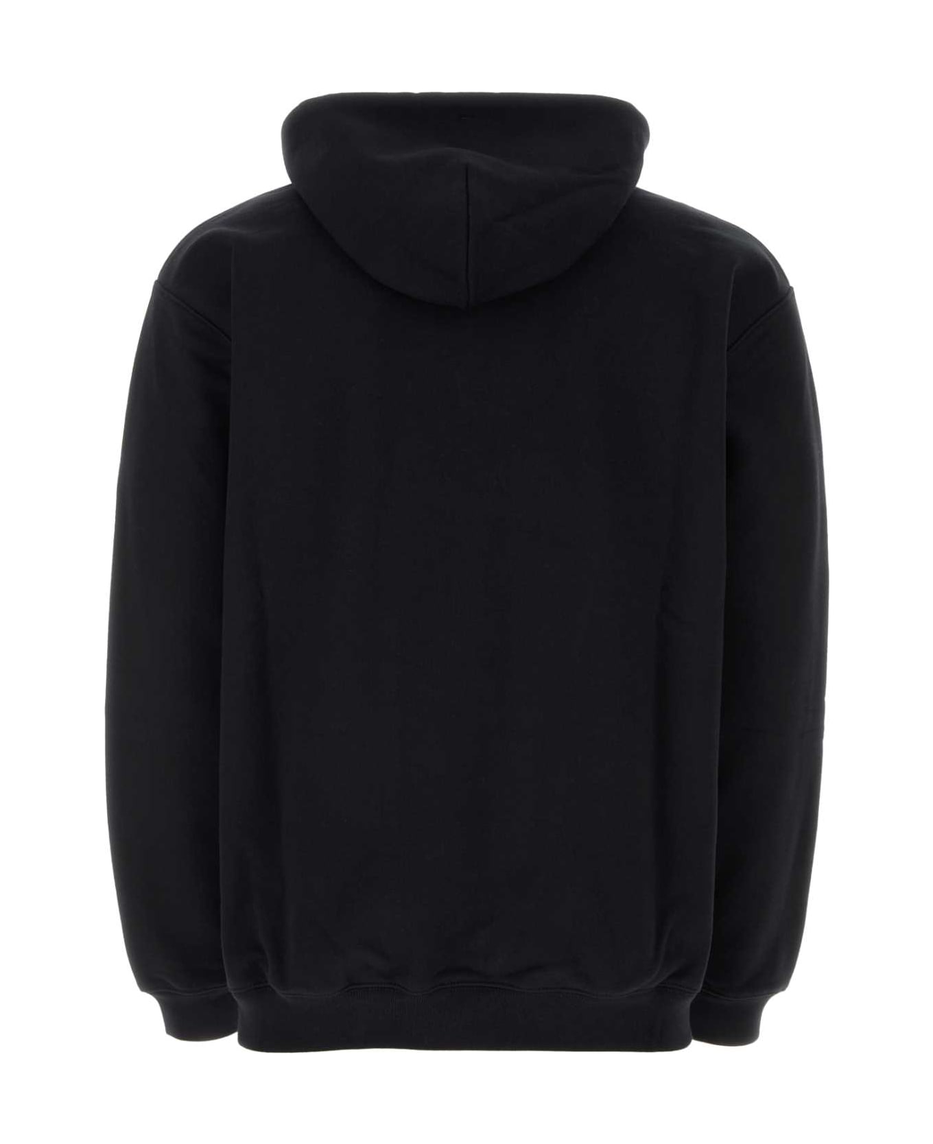 VTMNTS Black Cotton Blend Sweatshirt - Black