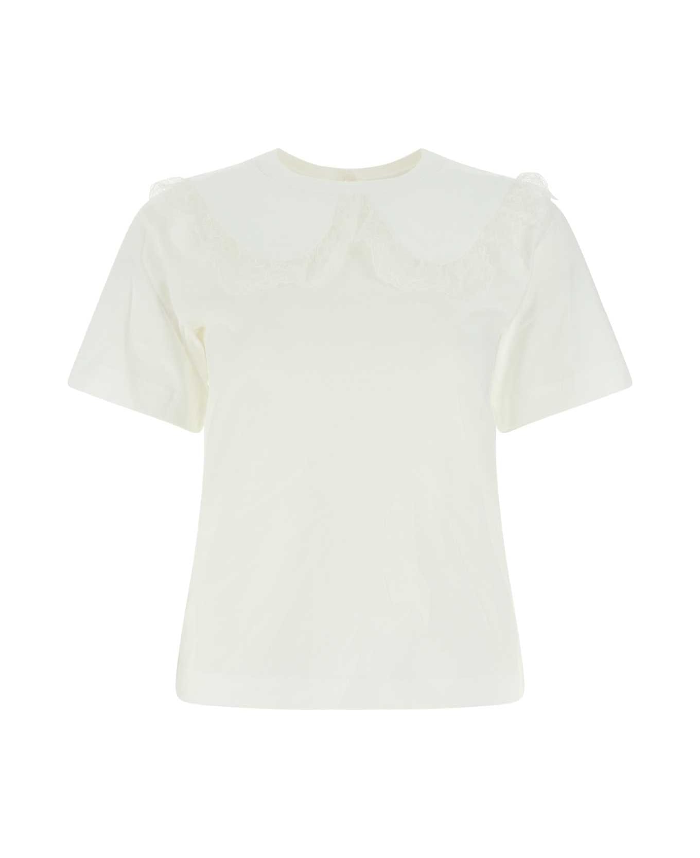 See by Chloé White Cotton T-shirt - 101