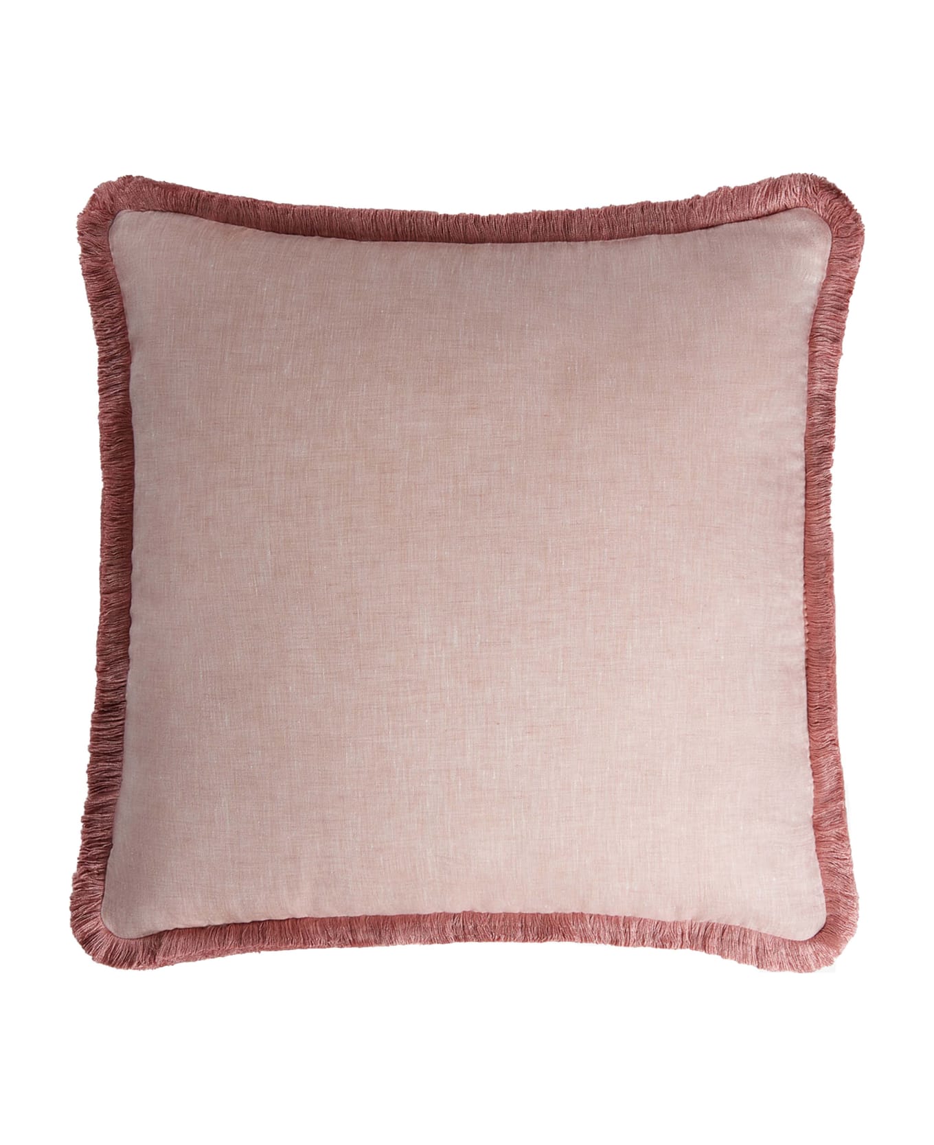 Lo Decor Happy Linen Pillow - Light Pink