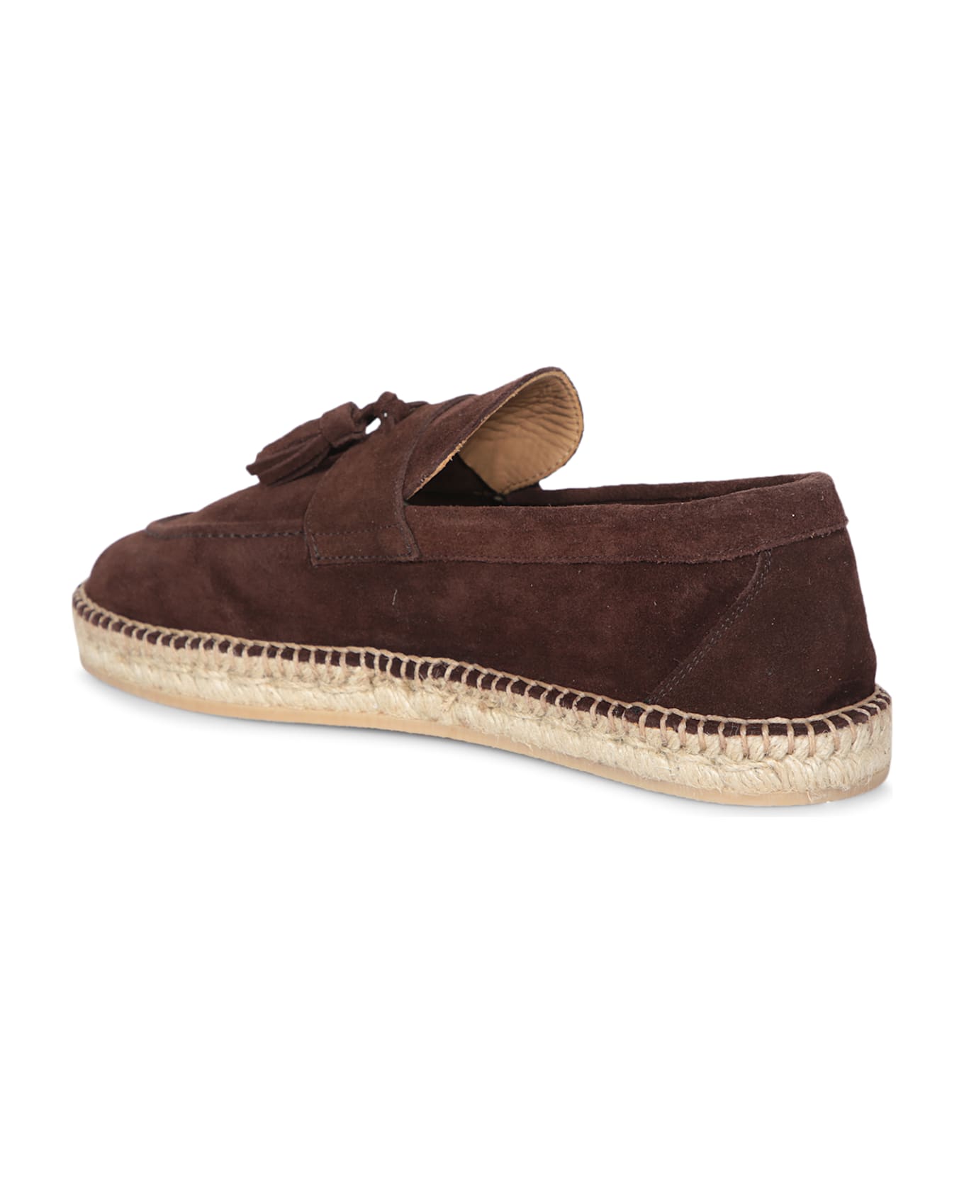 Lardini Suede Brown Espadrilles - Brown