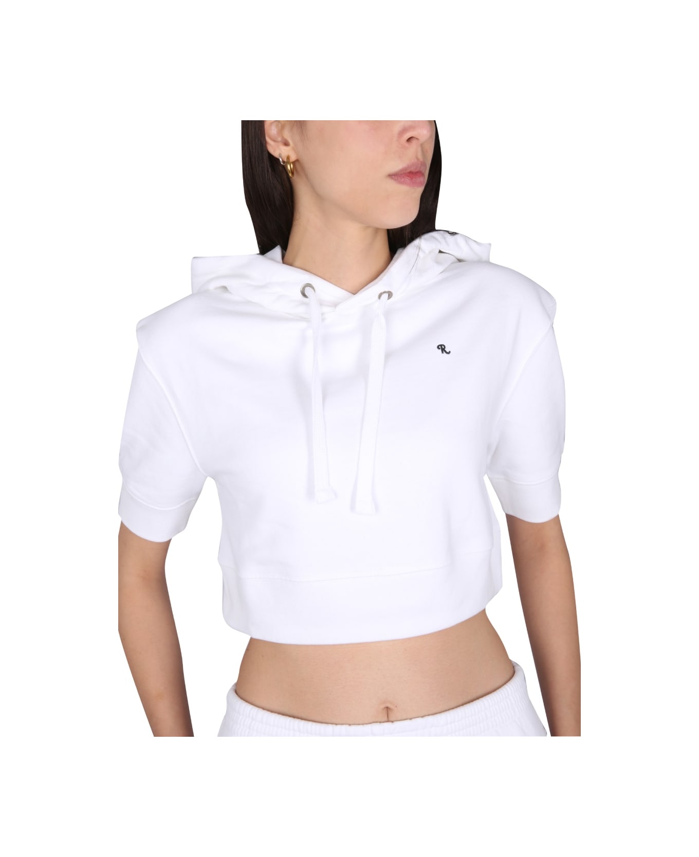 Raf Simons Sweatshirt With Logo Embroidery - WHITE