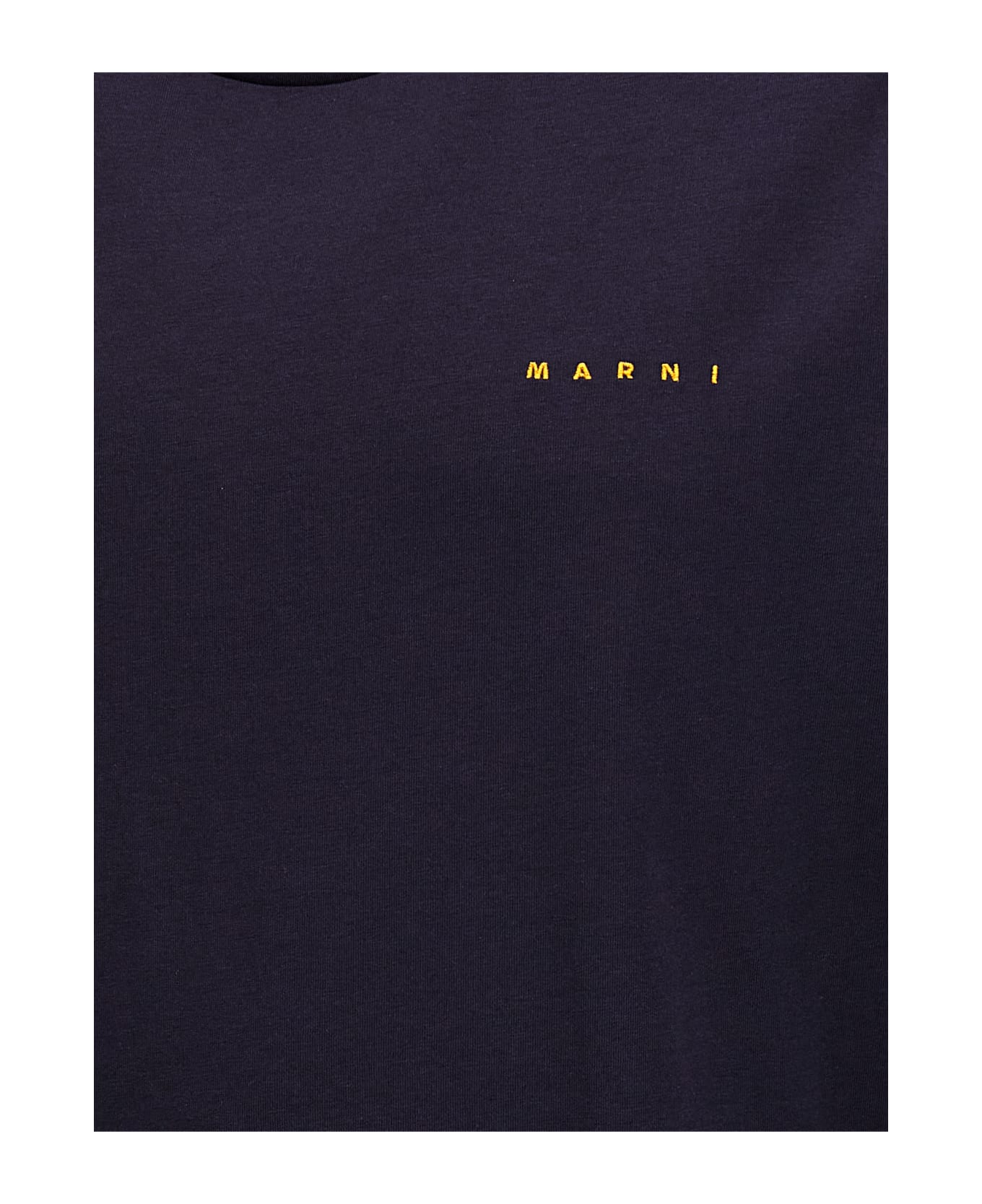 Marni Logo Embroidery T-shirt - Blue