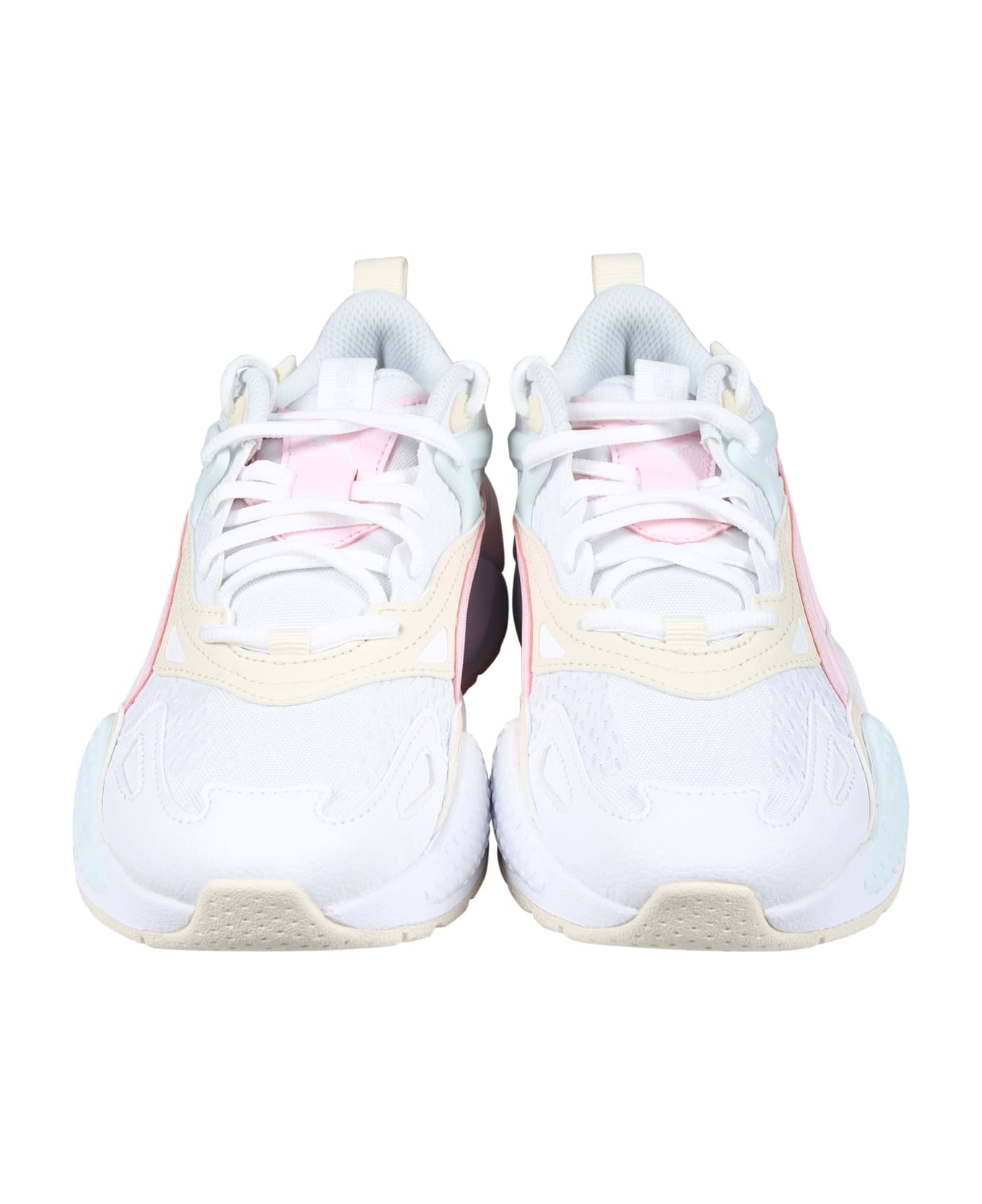 Puma Rs-x Efekt White Low Sneakers For Girl - White