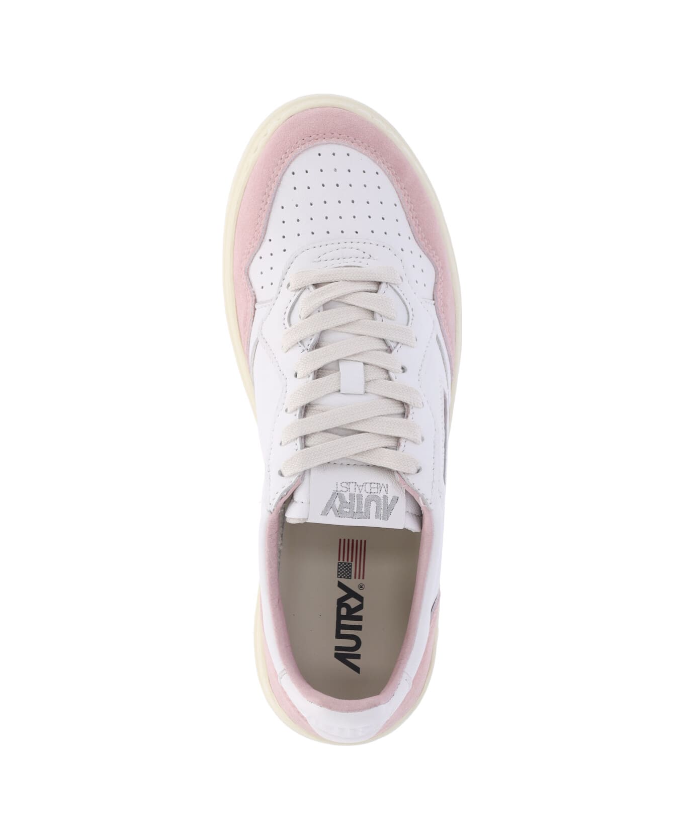 Autry 'medalist' Low-top Sneakers - Rosa