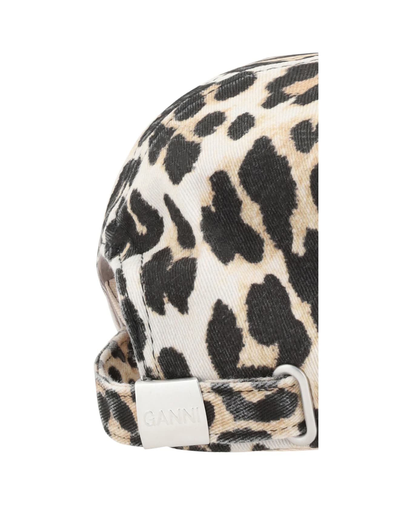 Ganni Baseball Hat - Leopard