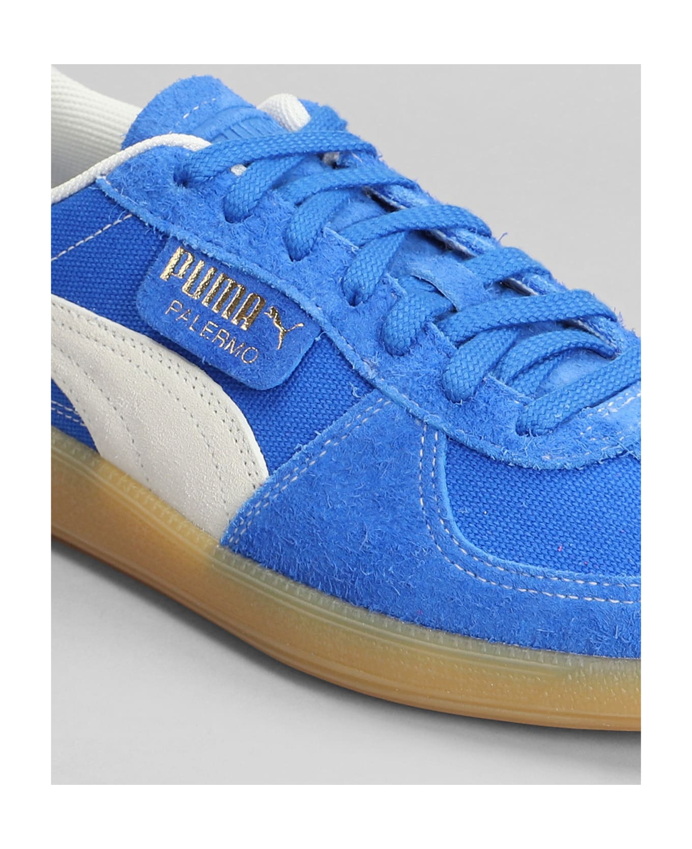 Puma Palermo Sneakers In Blue Suede - blue