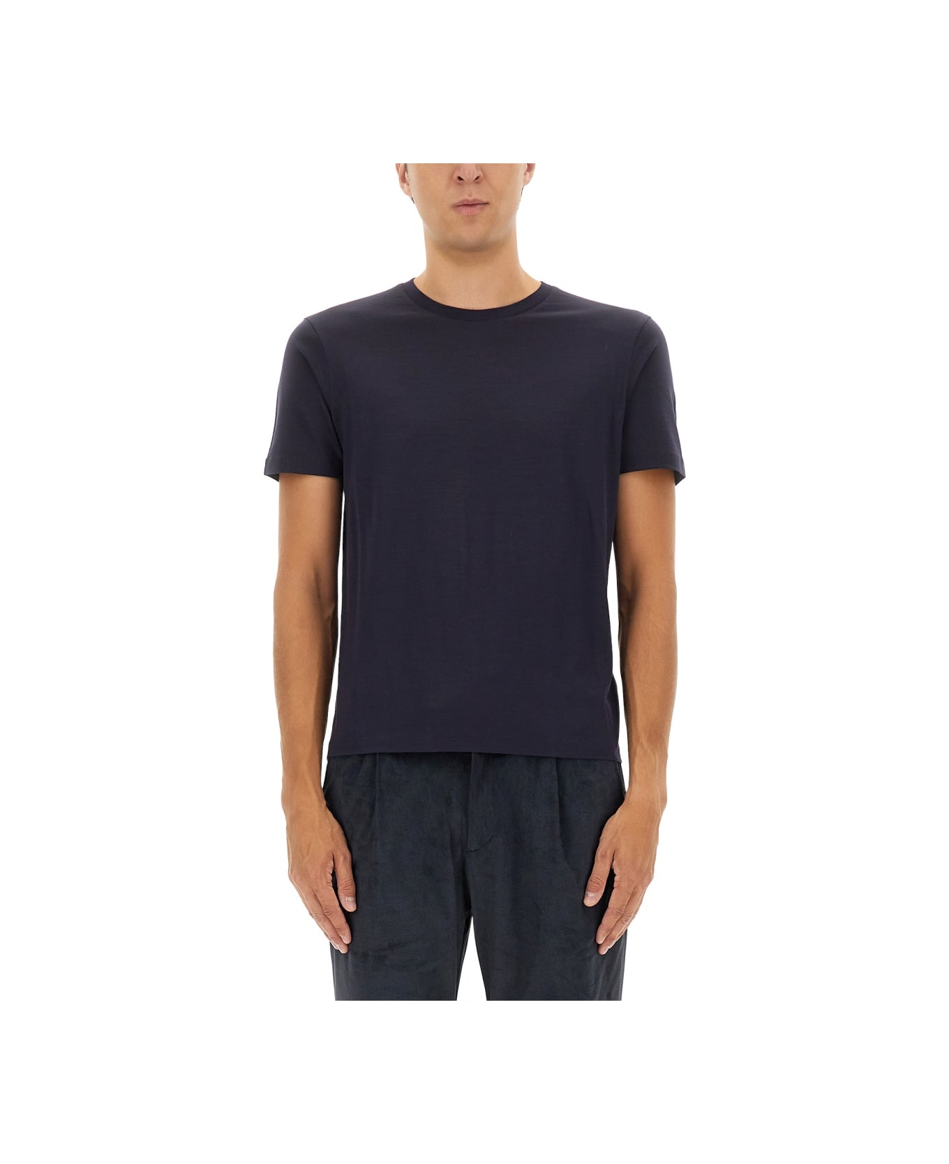 Herno Wool T-shirt - BLUE