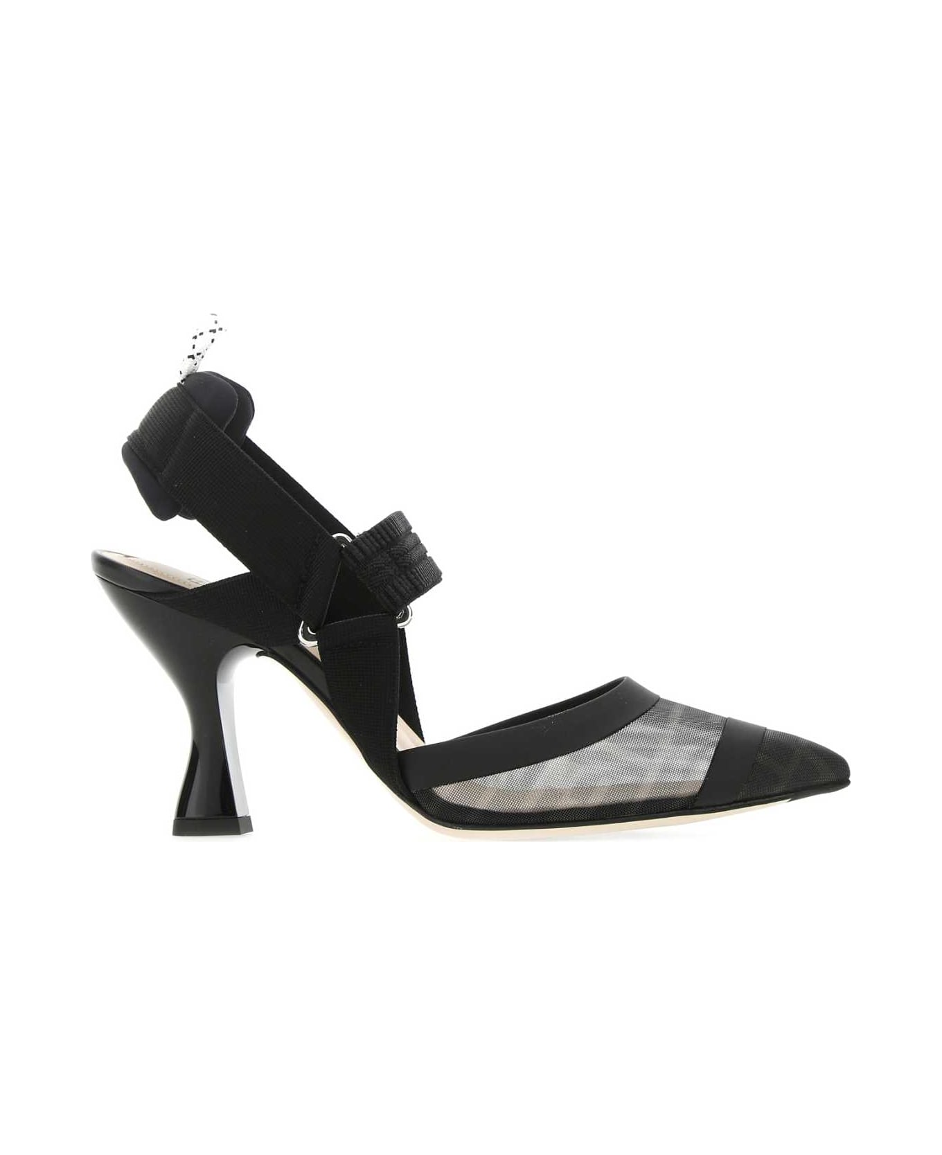 Fendi Black Mesh Colibrã¬ Pumps - F0MQ0