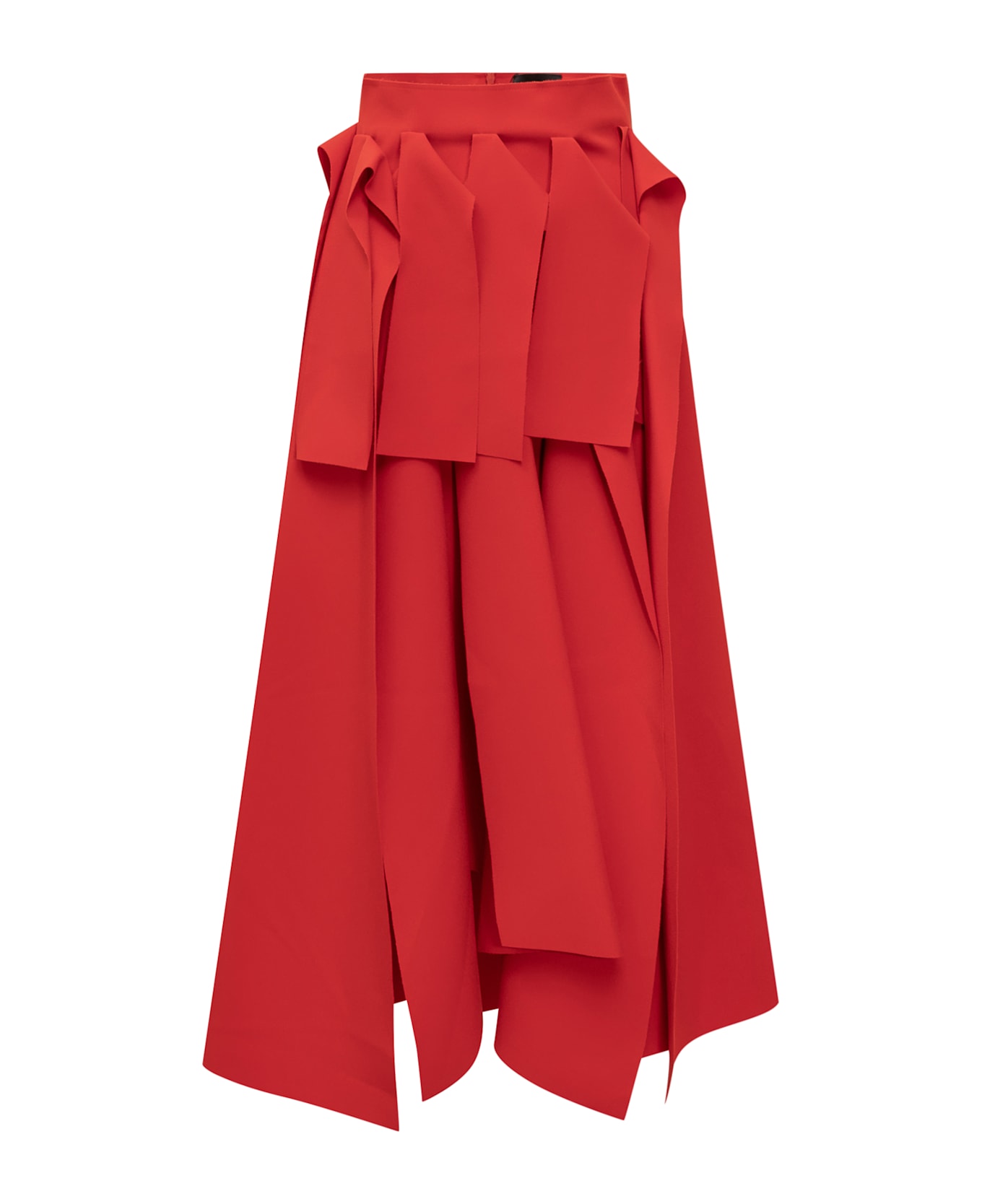 A.W.A.K.E. Mode Asymmetric Skirt - RED