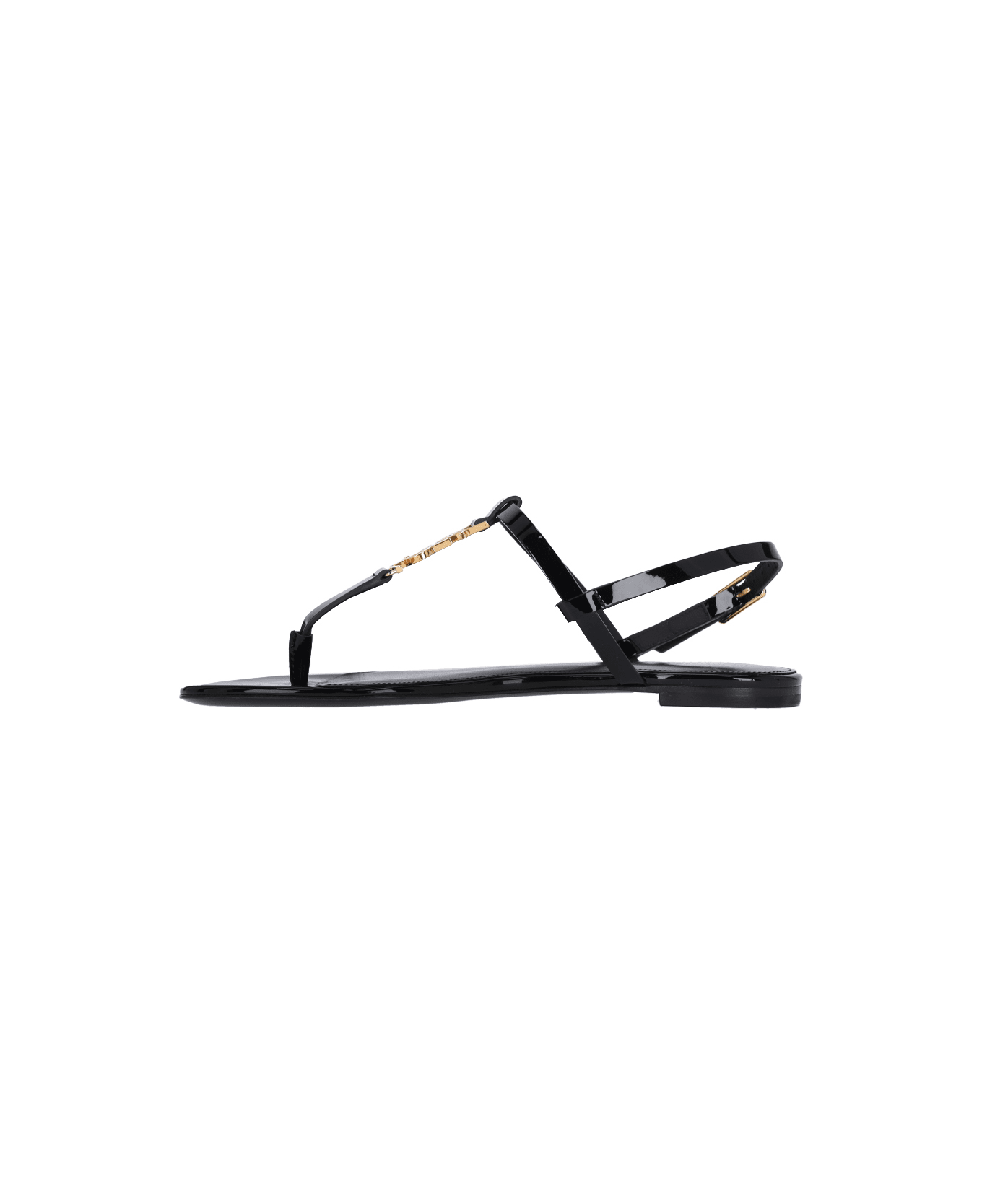 Saint Laurent 
cassandra
 Flat Sandals - Nero