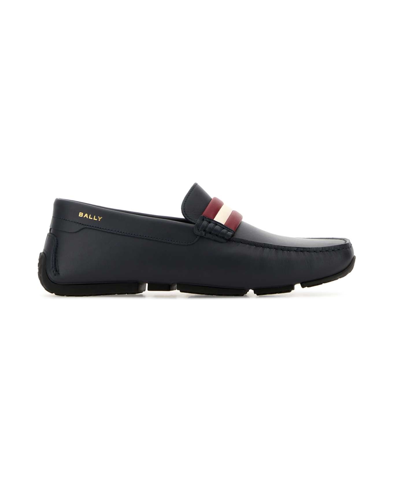 Bally Midnight Blue Leather Placyd Loafers - MIDNIGHT21