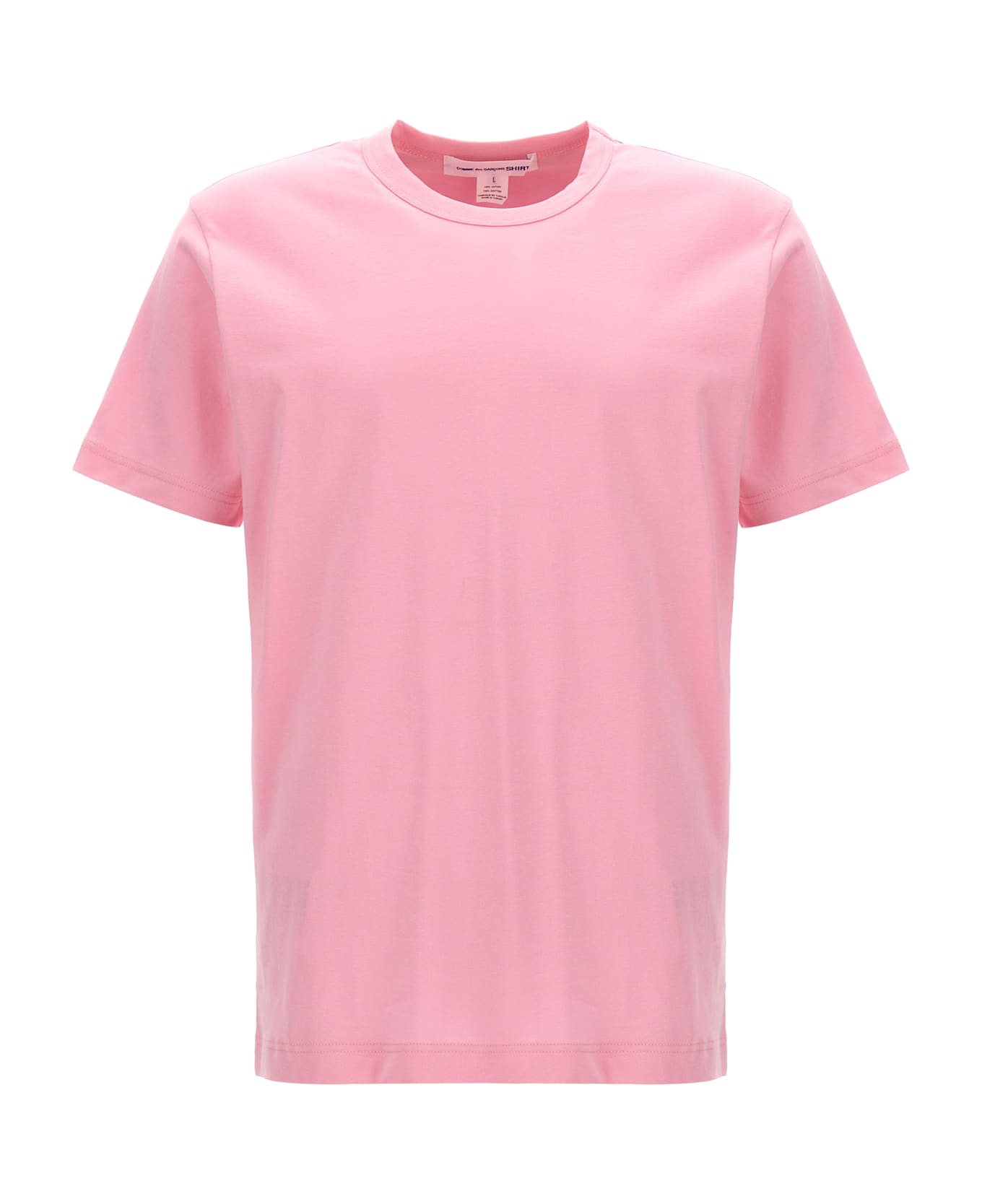 Comme des Garçons Logo Print Cotton T-shirt - Pink