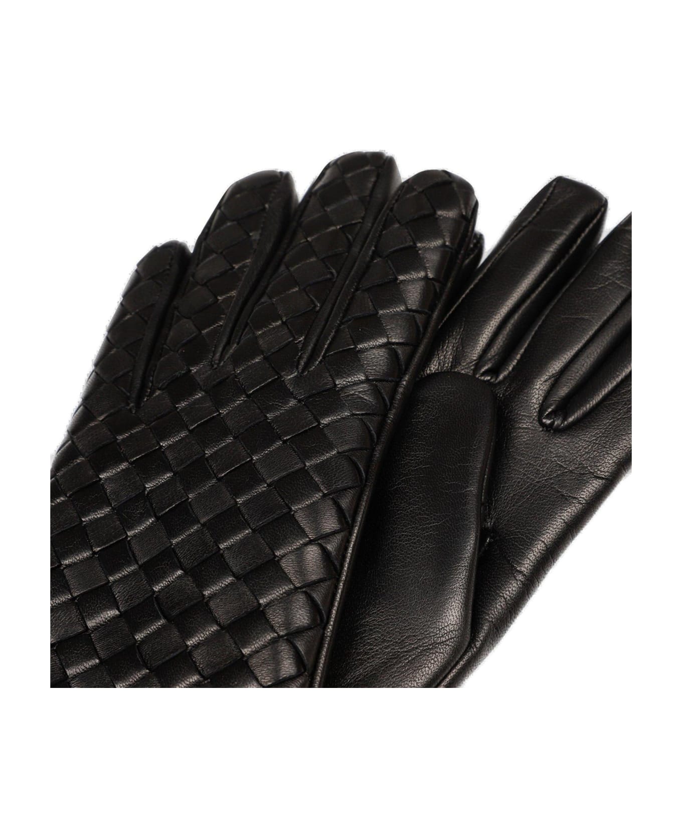 Bottega Veneta Classic Intrecciato Gloves - Black