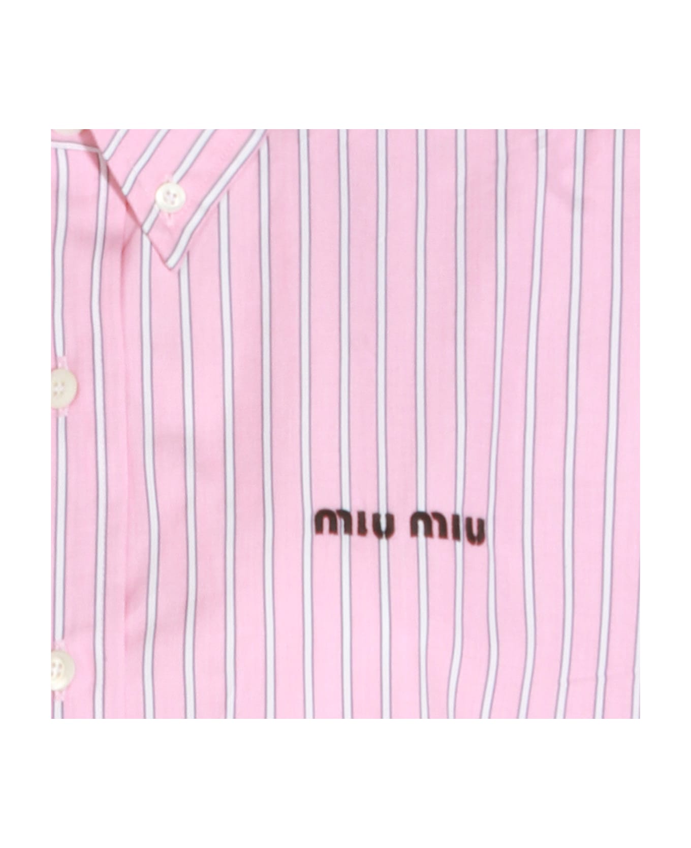 Miu Miu Pink Cotton Shirt - Pink