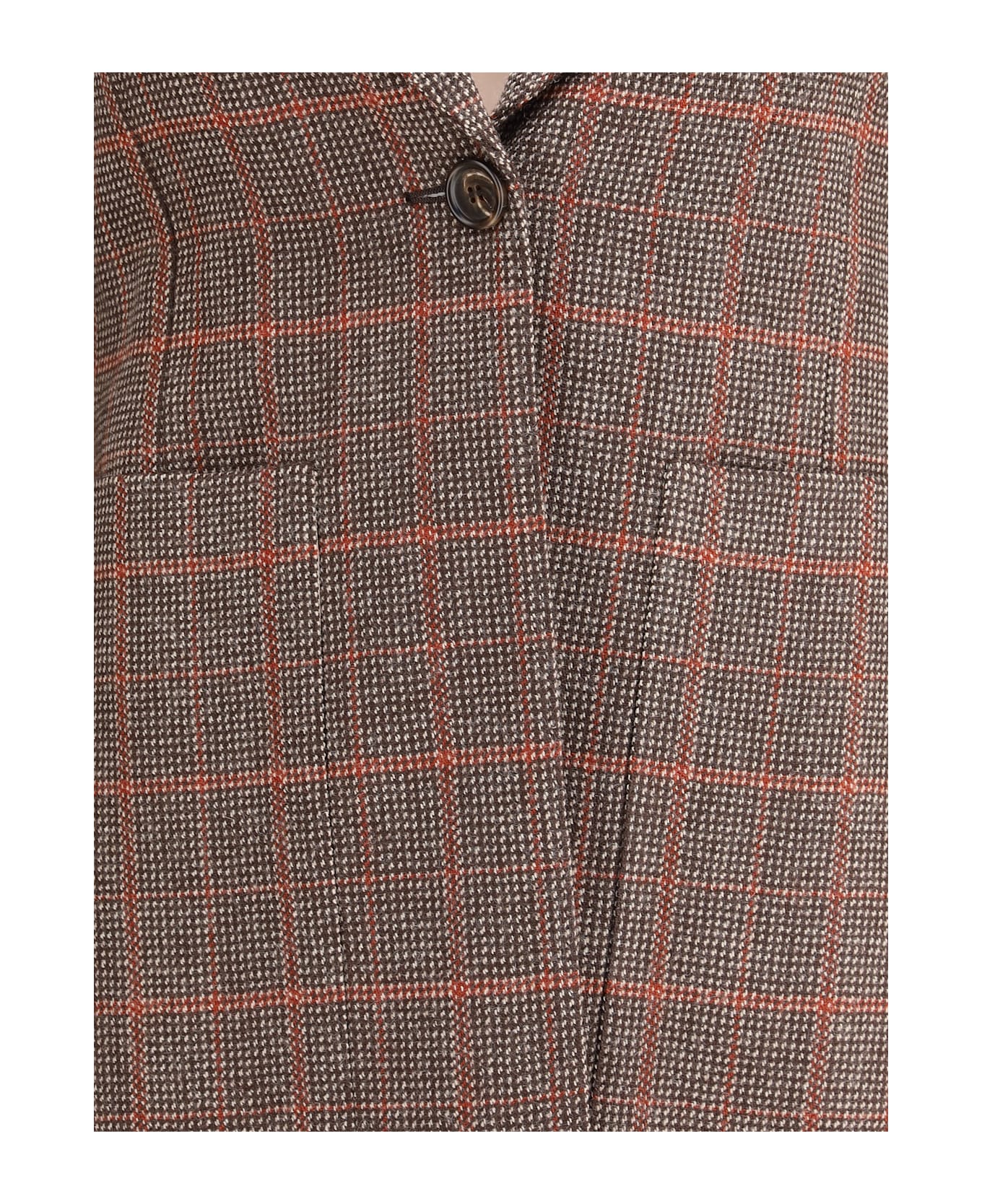 Chloé Wool Plaid Blazer