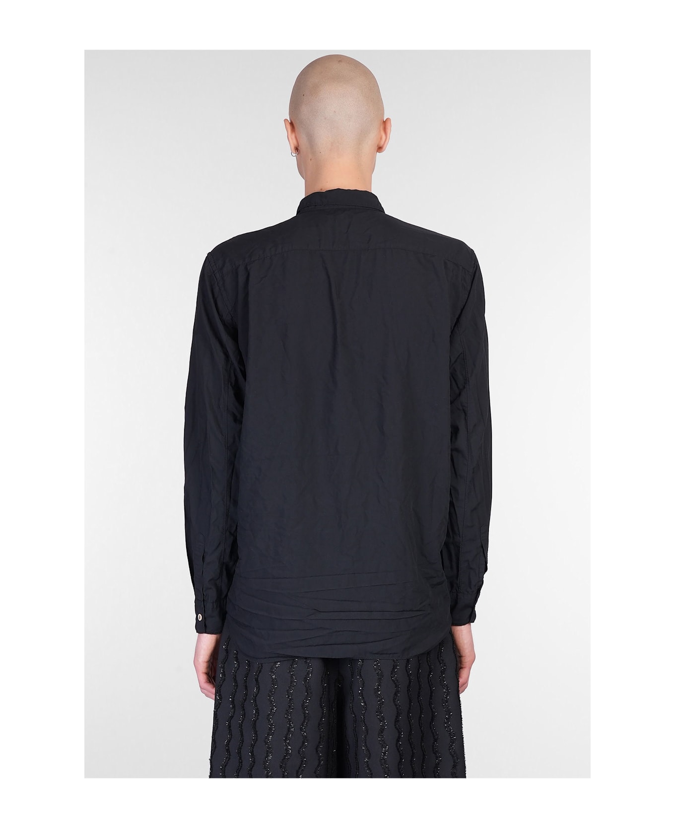 Comme Des Garçons Homme Plus Shirt In Black Polyester - black