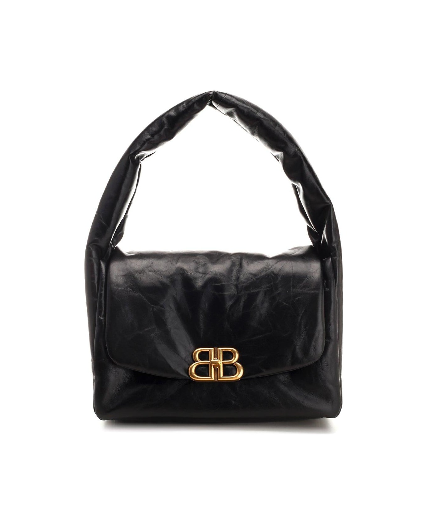 Balenciaga Monaco Sling Medium Shoulder Bag - Black