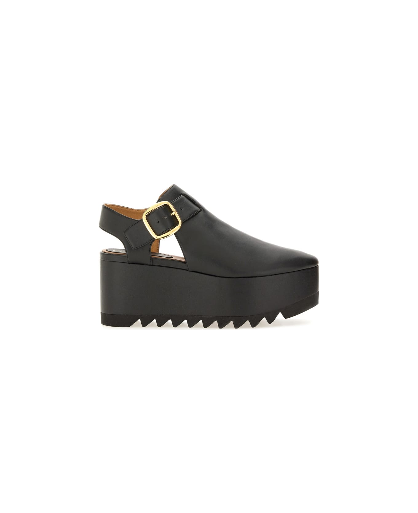 Stella McCartney "elyse" Sandal With Platform - BLACK