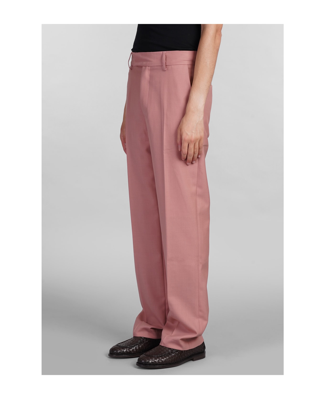 Séfr Mike Pants In Rose-pink Polyester - rose-pink