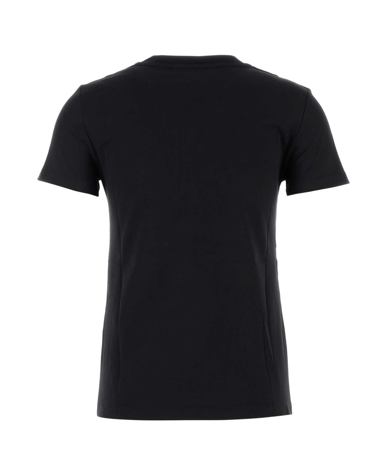 Max Mara Black Cotton Papaia T-shirt - NERO