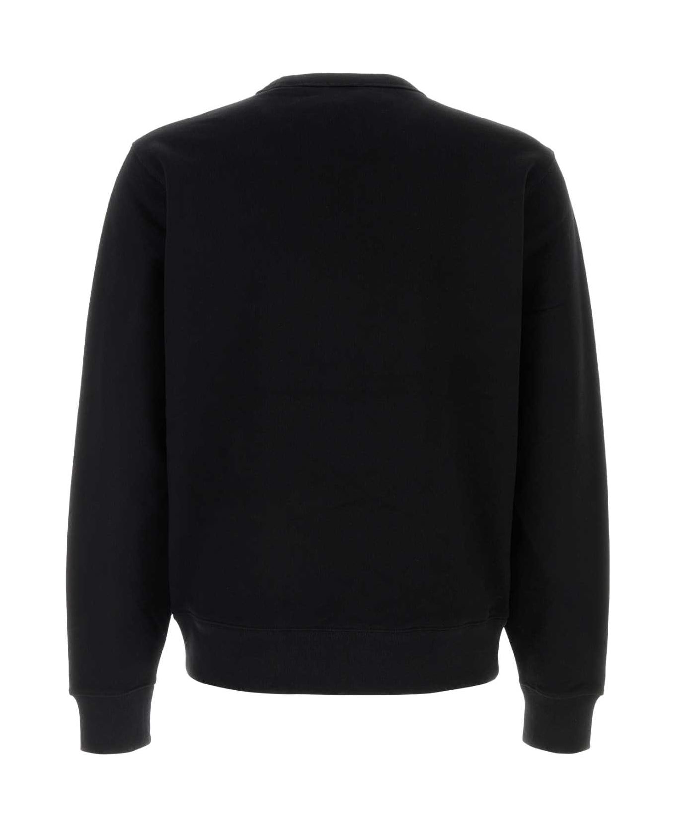 Burberry Black Cotton Sweatshirt - BLACK
