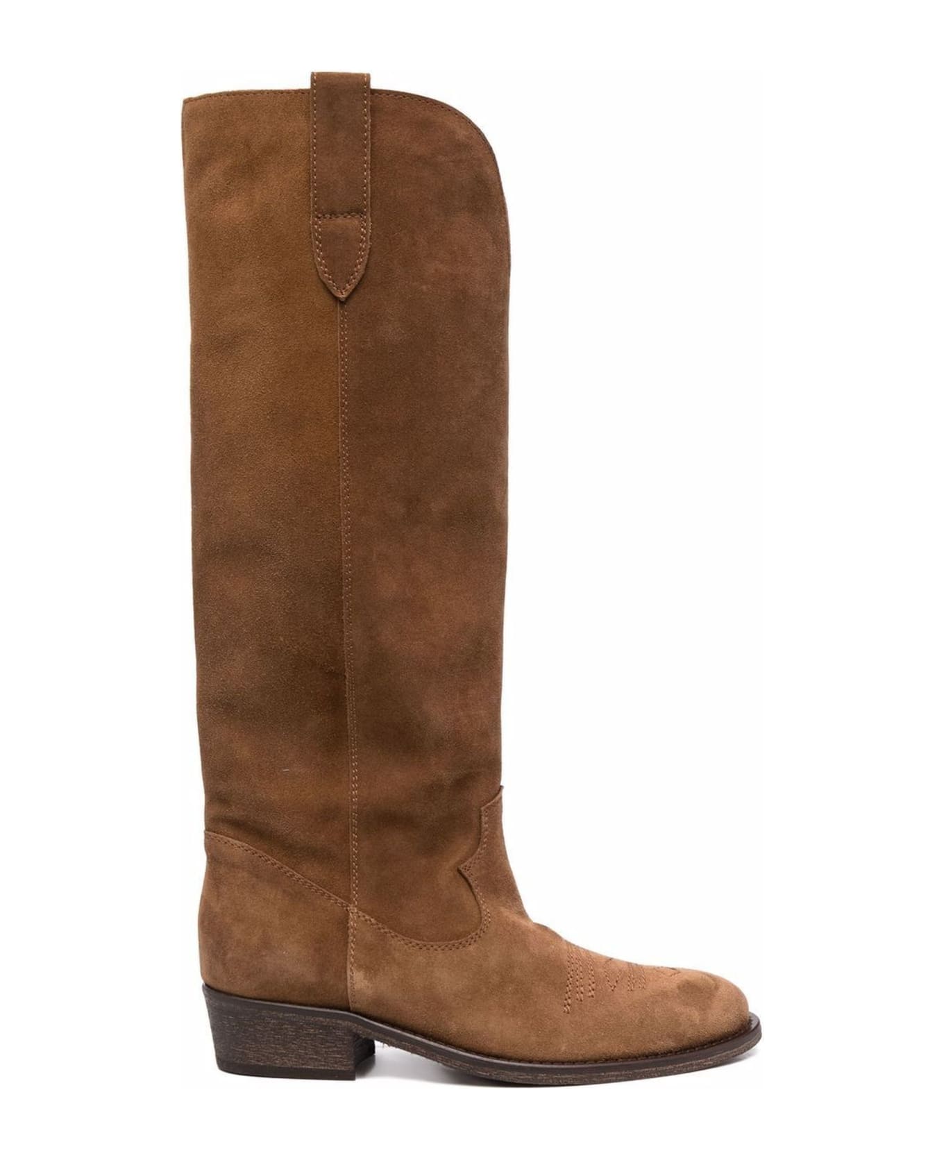 Via Roma 15 Brown Suede Boots - Brown